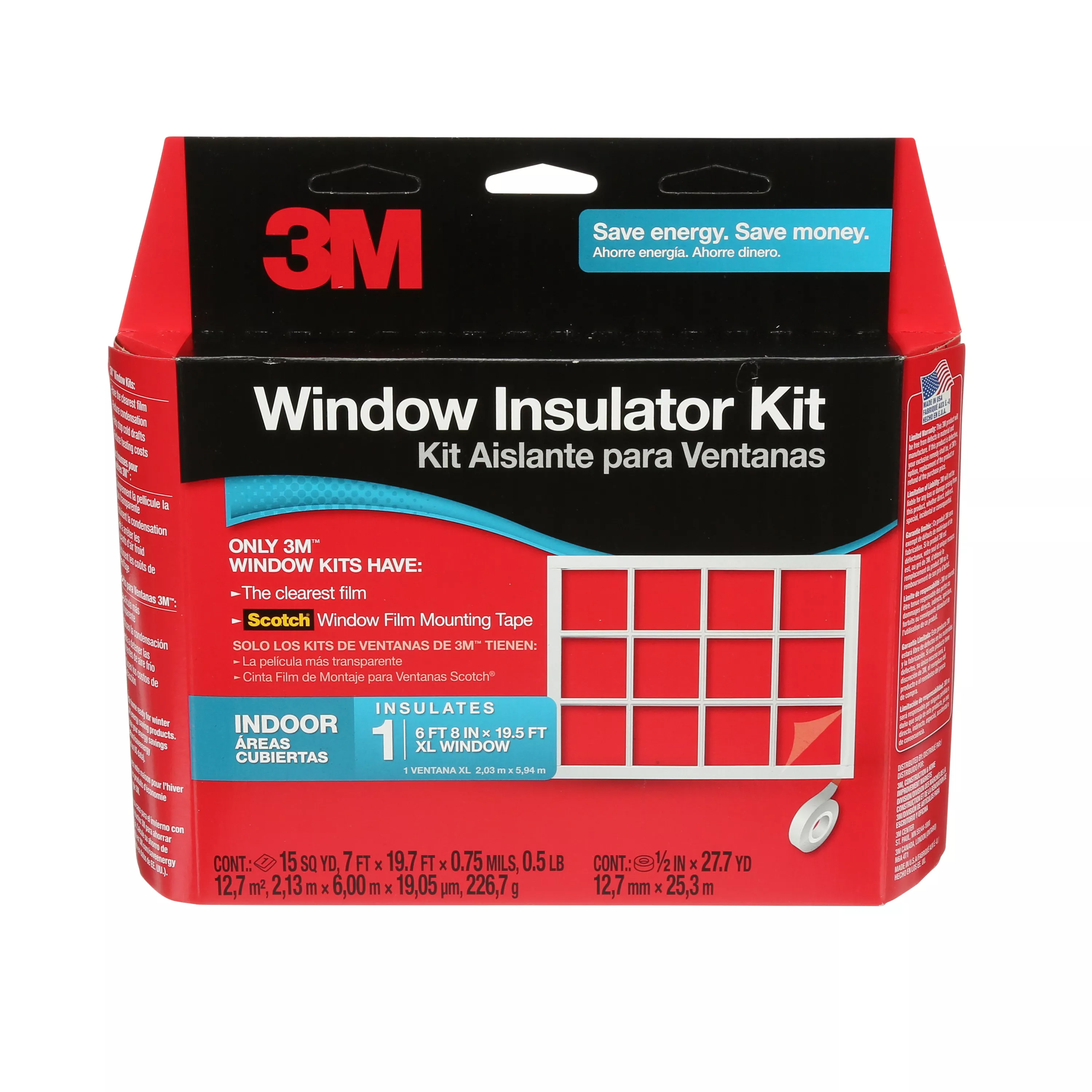 3M™ Indoor Window Insulator Kit - Oversized Window, 2149W-6, X Large Window