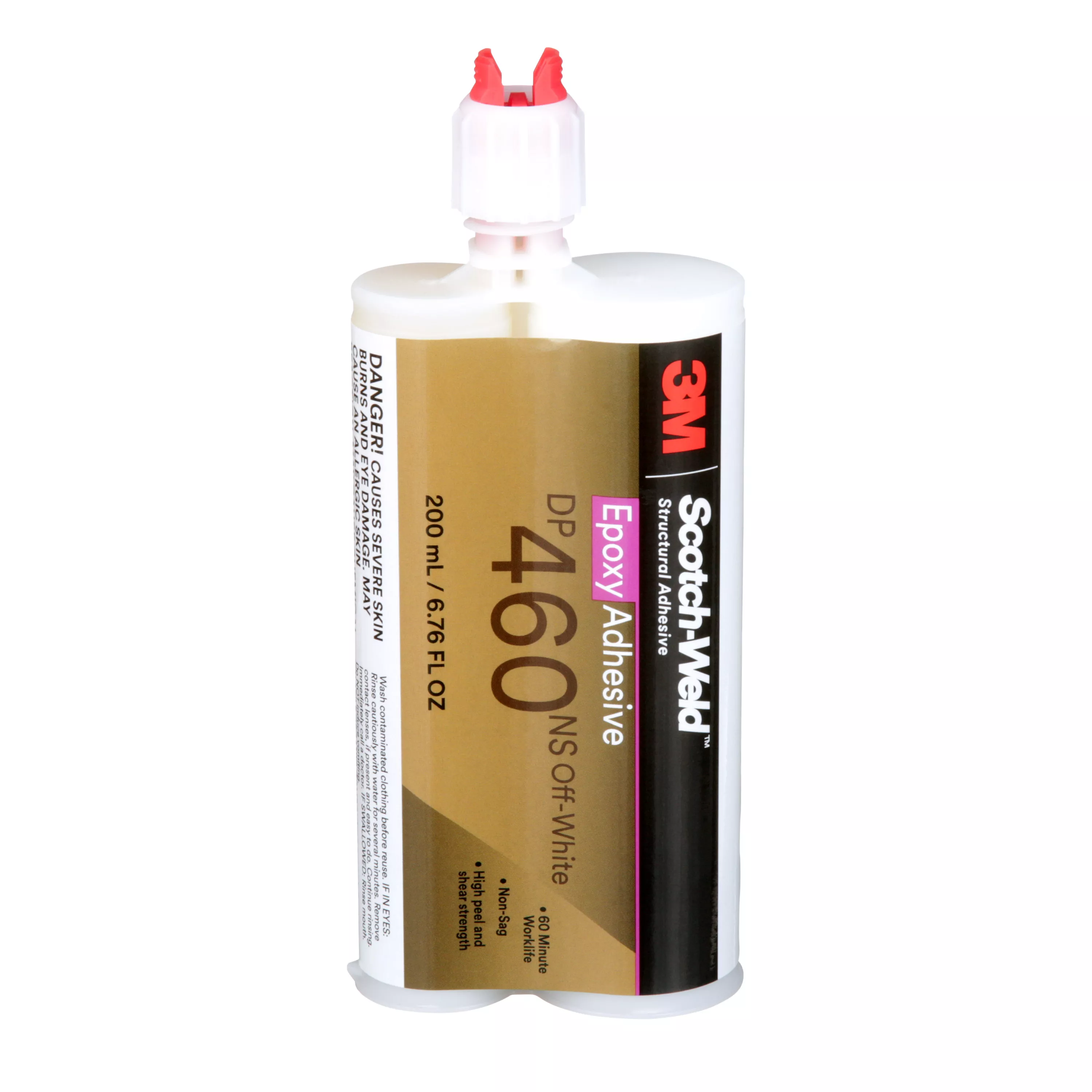 3M™ Scotch-Weld™ Epoxy Adhesive DP460NS, Off-White, 200 mL Duo-Pak,
12/Case