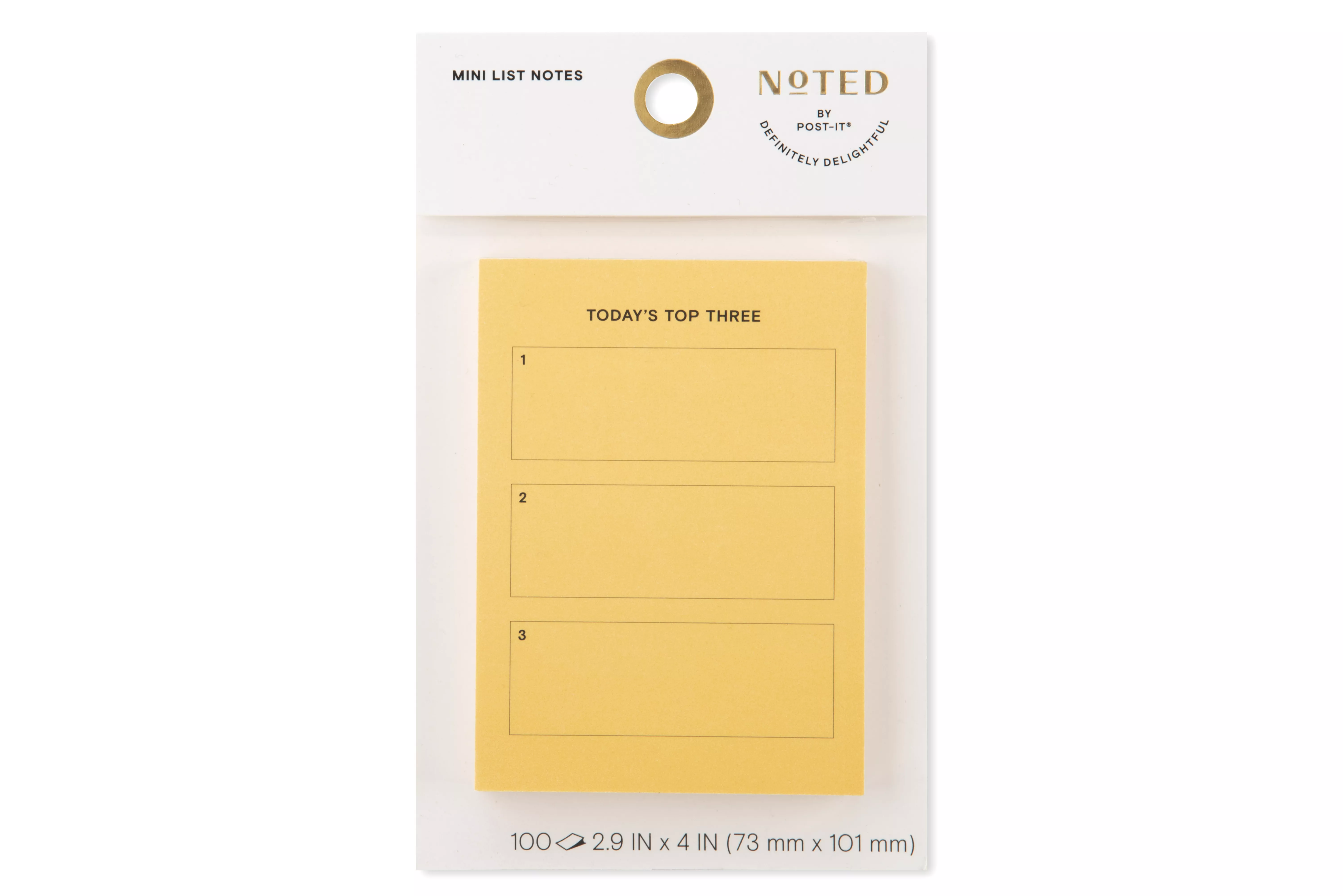 Post-it® Printed Notes NTD-34-OR, 4 in x 2.9 in (101 mm x 73 mm)