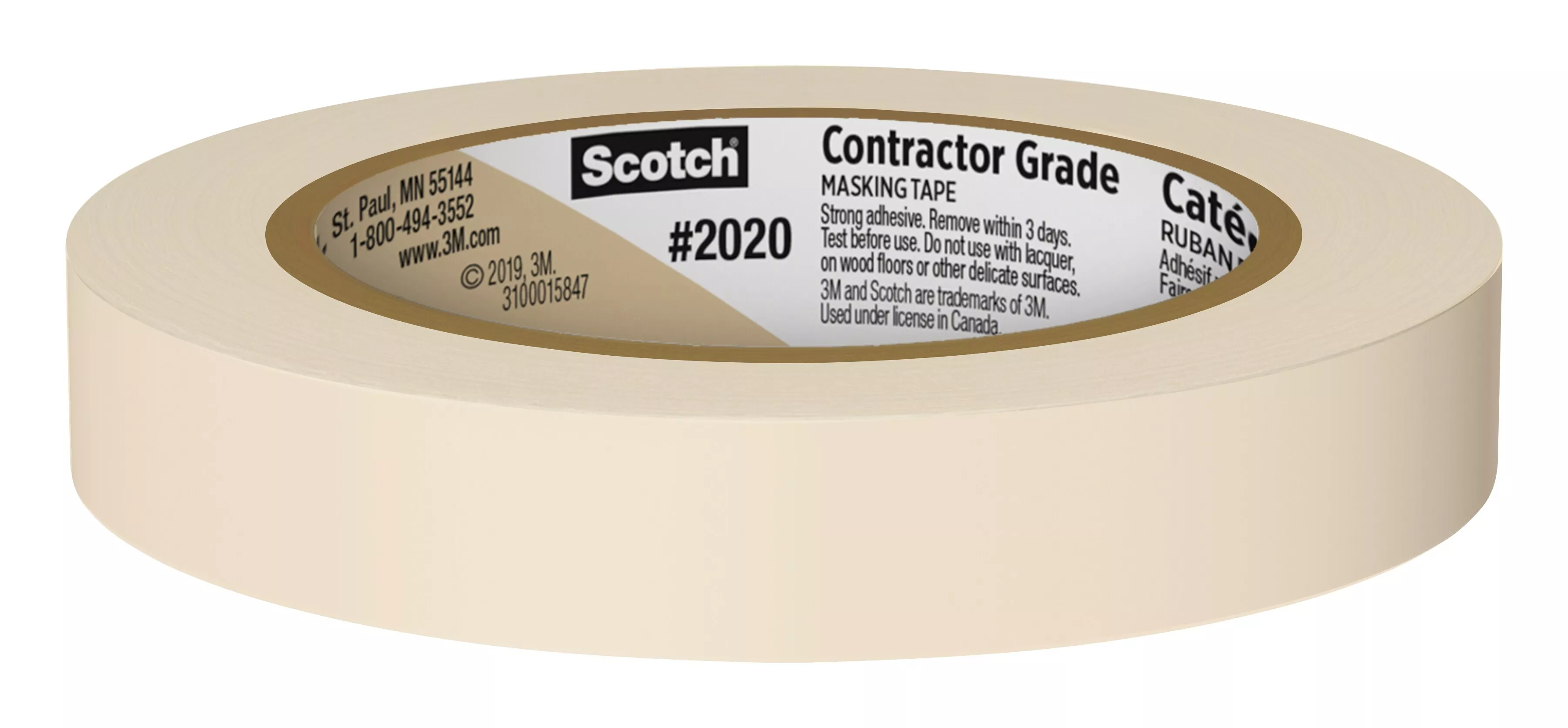 Product Number 2020 | Scotch® Contractor Grade Masking Tape 2020-18AP