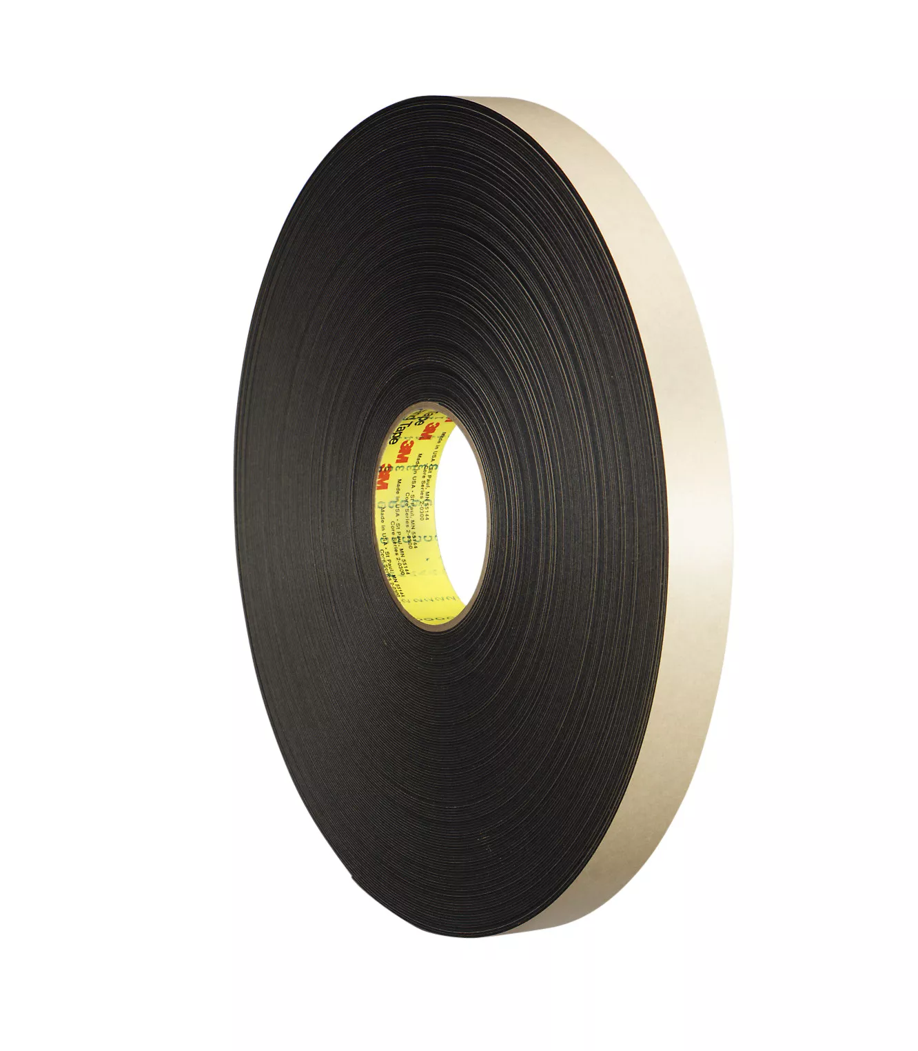 3M™ Double Coated Polyethylene Foam Tape 4492B, Black, 48 in x 72 yd, 31
mil, 1 roll per case