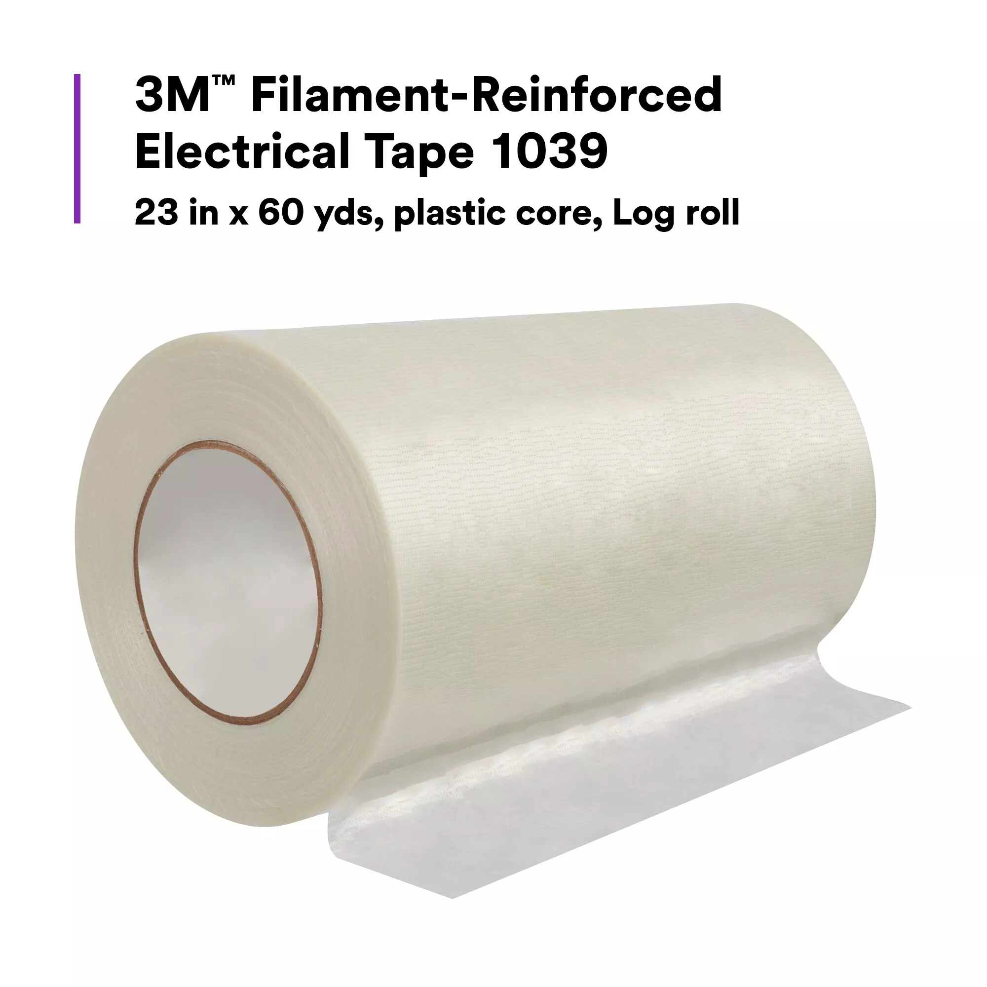 SKU 7010400140 | 3M™ Filament-Reinforced Electrical Tape 1039