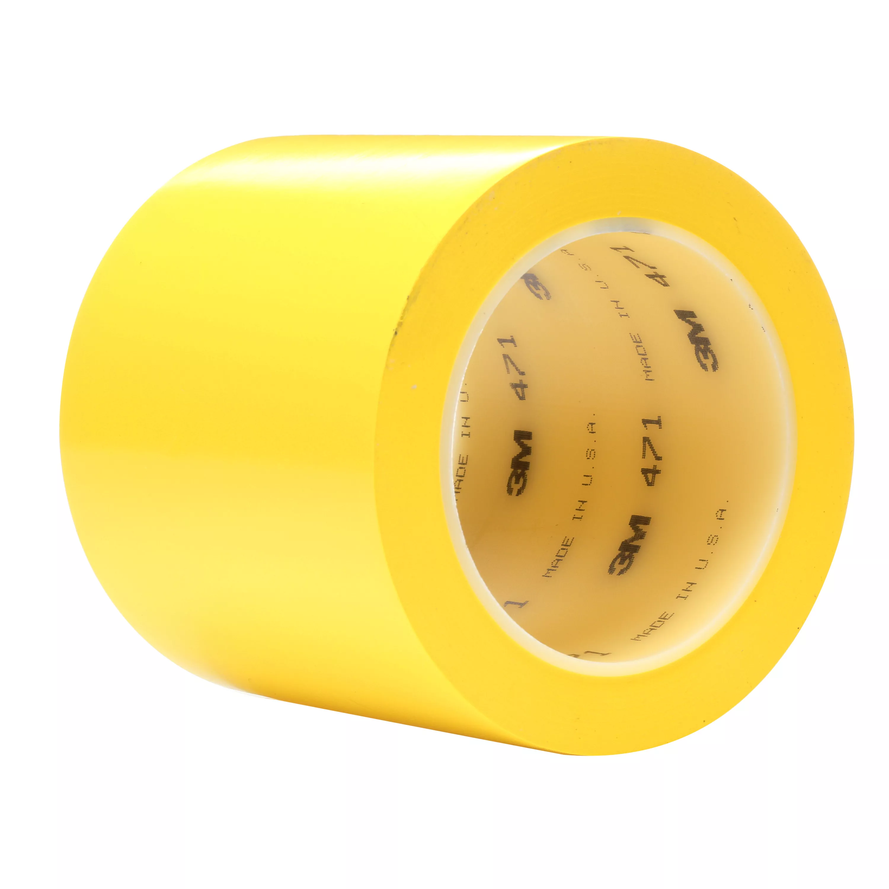 3M™ Vinyl Tape 471, Yellow, 4 in x 36 yd, 5.2 mil, 8 Roll/Case
