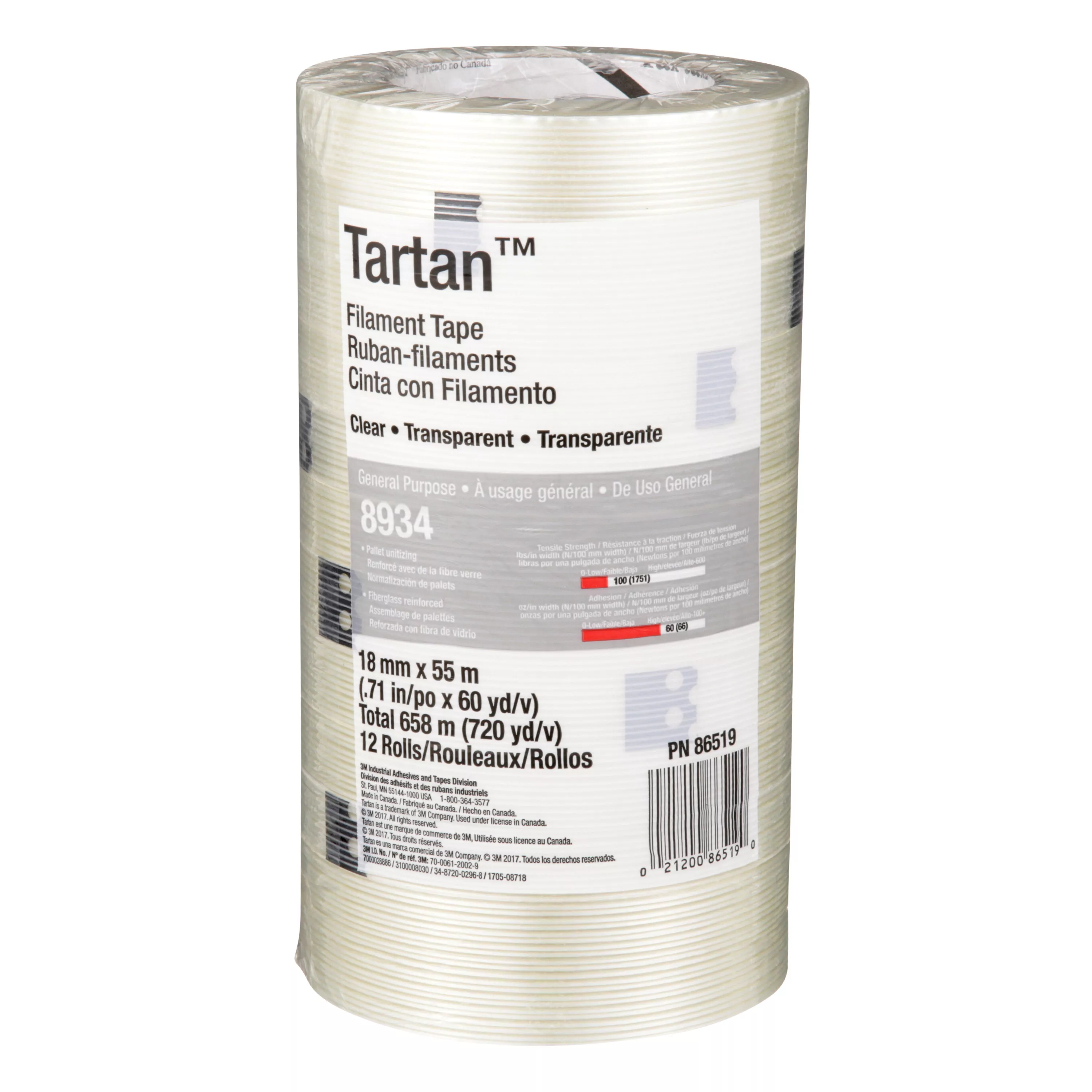 SKU 7000028886 | Tartan™ Filament Tape 8934