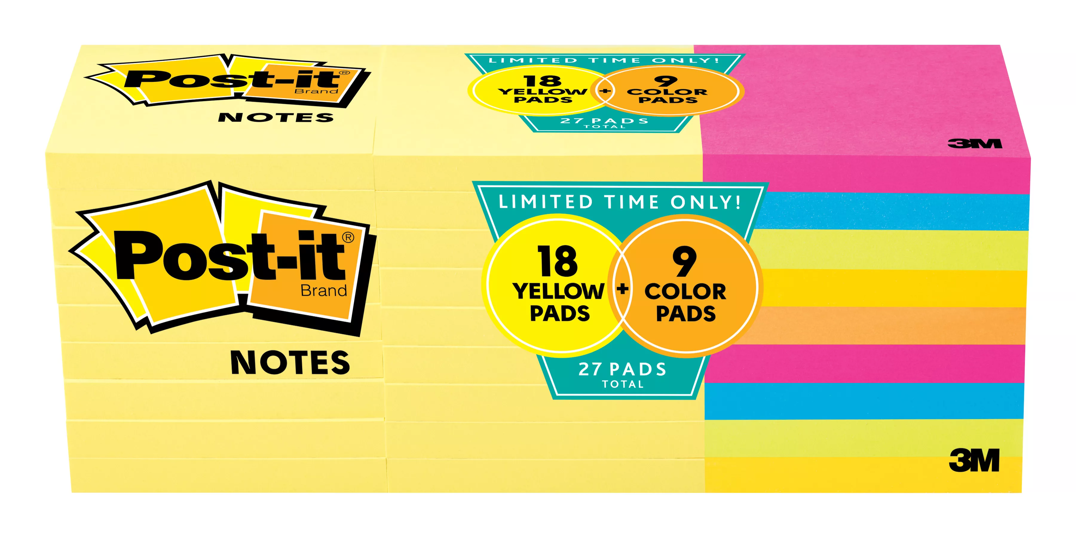 SKU 7100167790 | Post-it® Notes 654-2700-YW