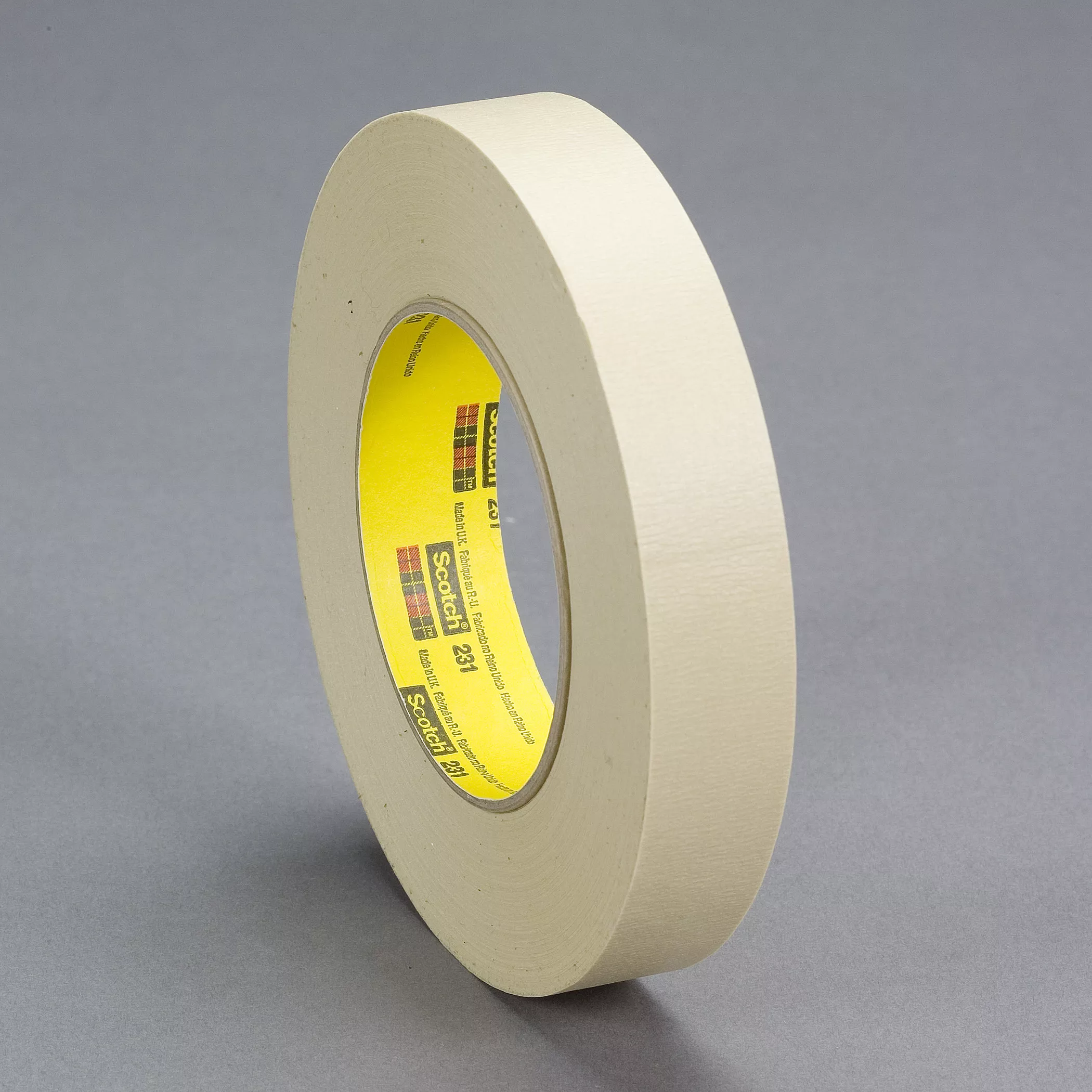 3M™ Paint Masking Tape 231/231A, Tan, 3-1/4 in x 60 yd, 7.6 mil, 16 Roll/Case