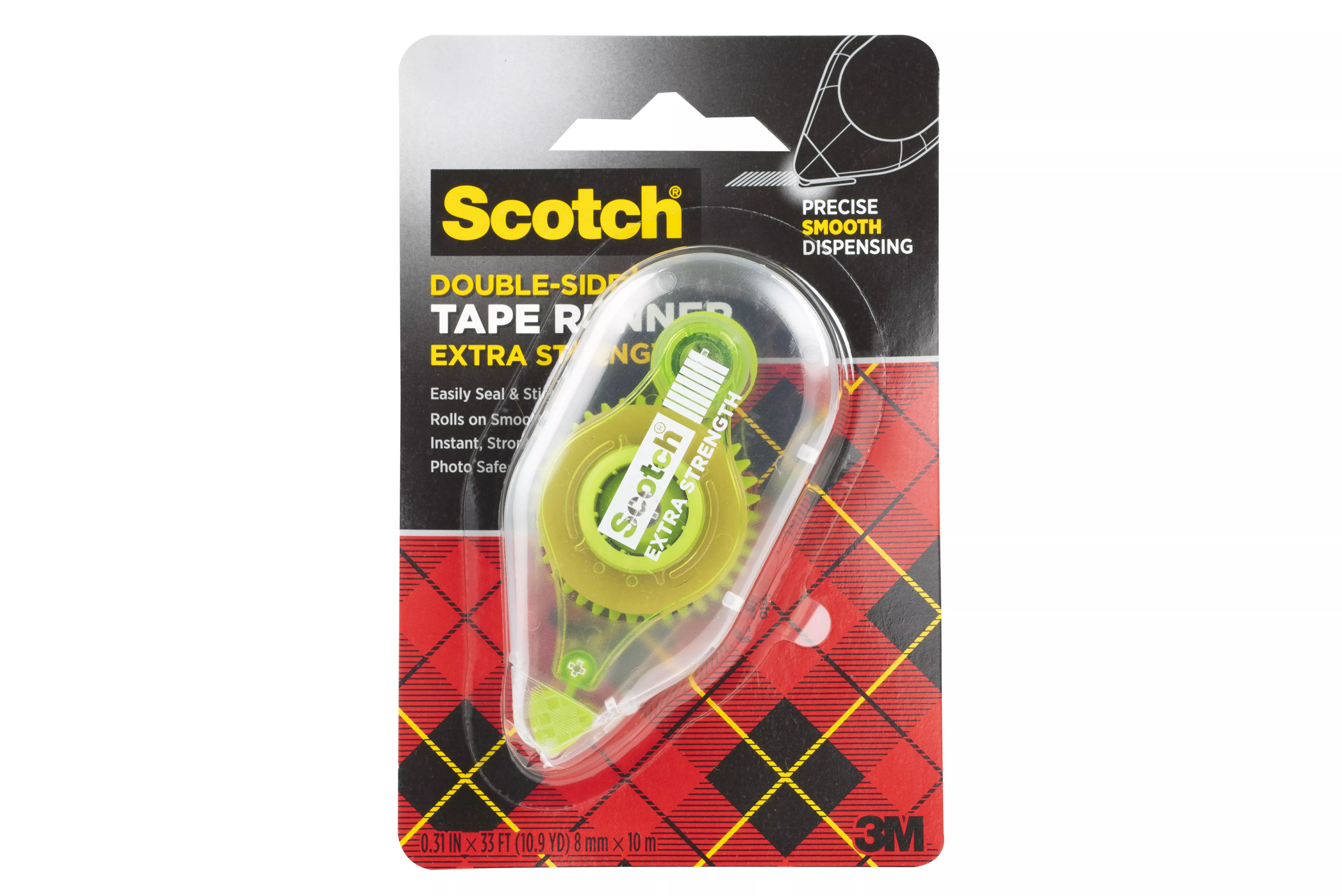Scotch® Tape Runner 6055-ES, 0.31 in x 10.9 yd (8 mm x 10 m)