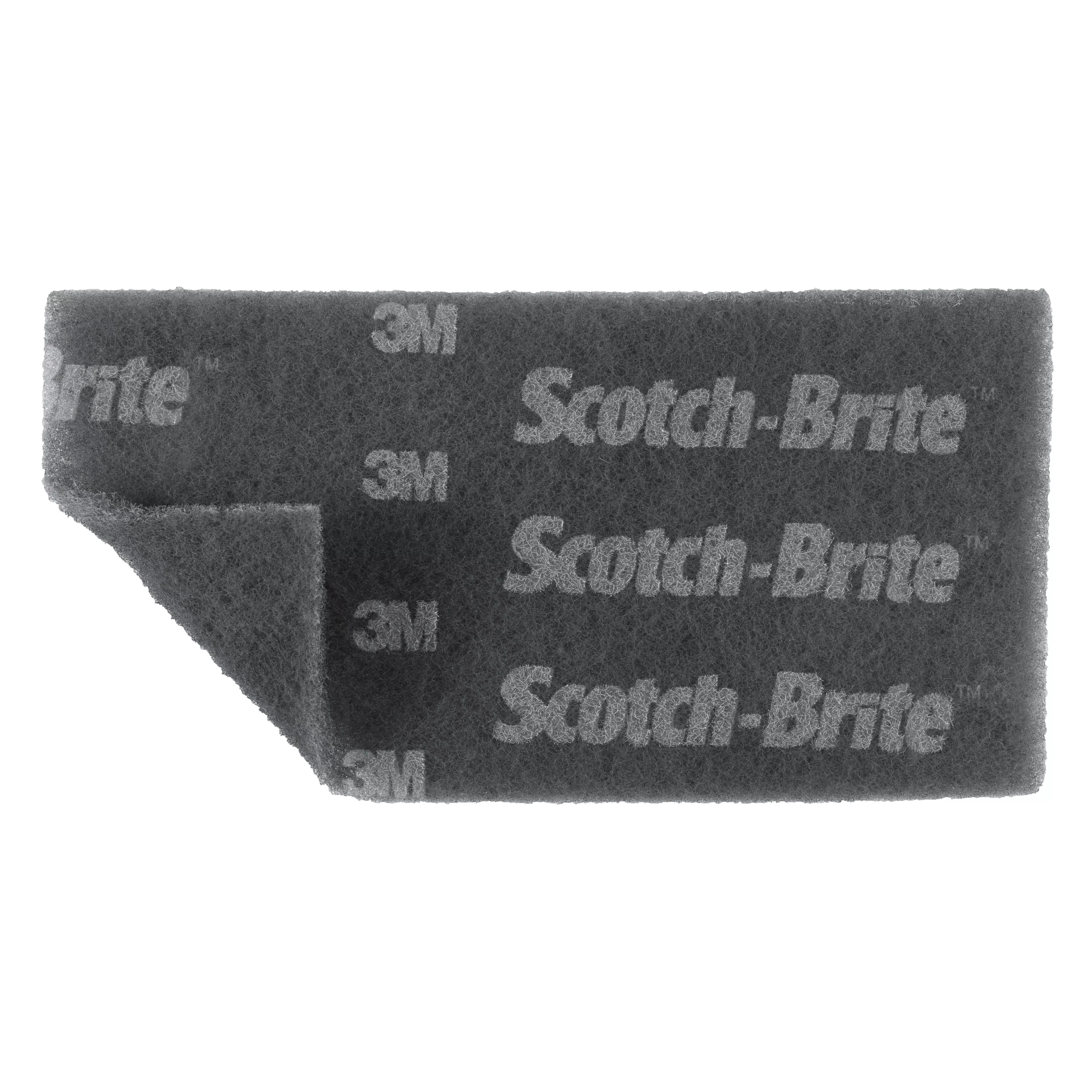 Scotch-Brite™ Durable Flex Hand Pad, MX-HP, SiC Ultra Fine, Gray, 4-1/2 in x 9 in, 25/Carton, 4 Cartons/Case