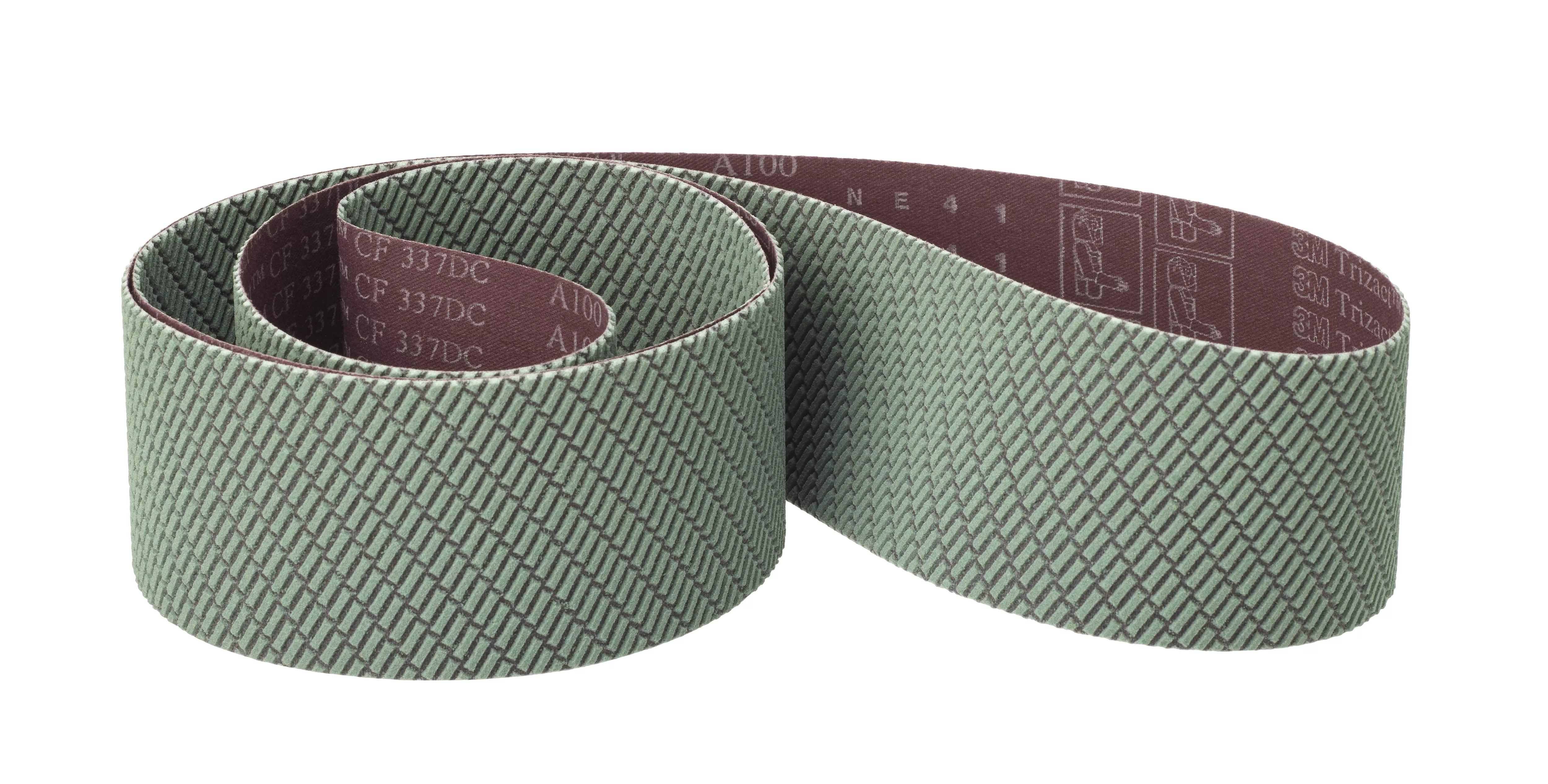 3M™ Trizact™ Cloth Belt 337DC, 3 1/2 in x 15 1/2 in, A160, X-weight,
10/Pac, 50 ea/Case