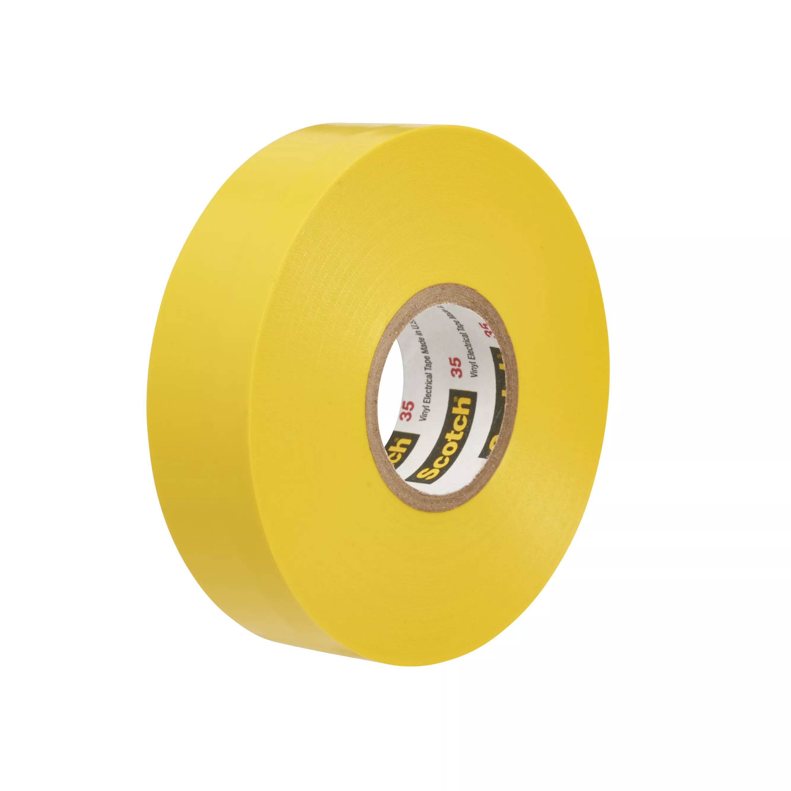 Scotch® Vinyl Color Coding Electrical Tape 35, 1/2 in x 20 ft, Yellow,
10 rolls/carton, 100 rolls/Case