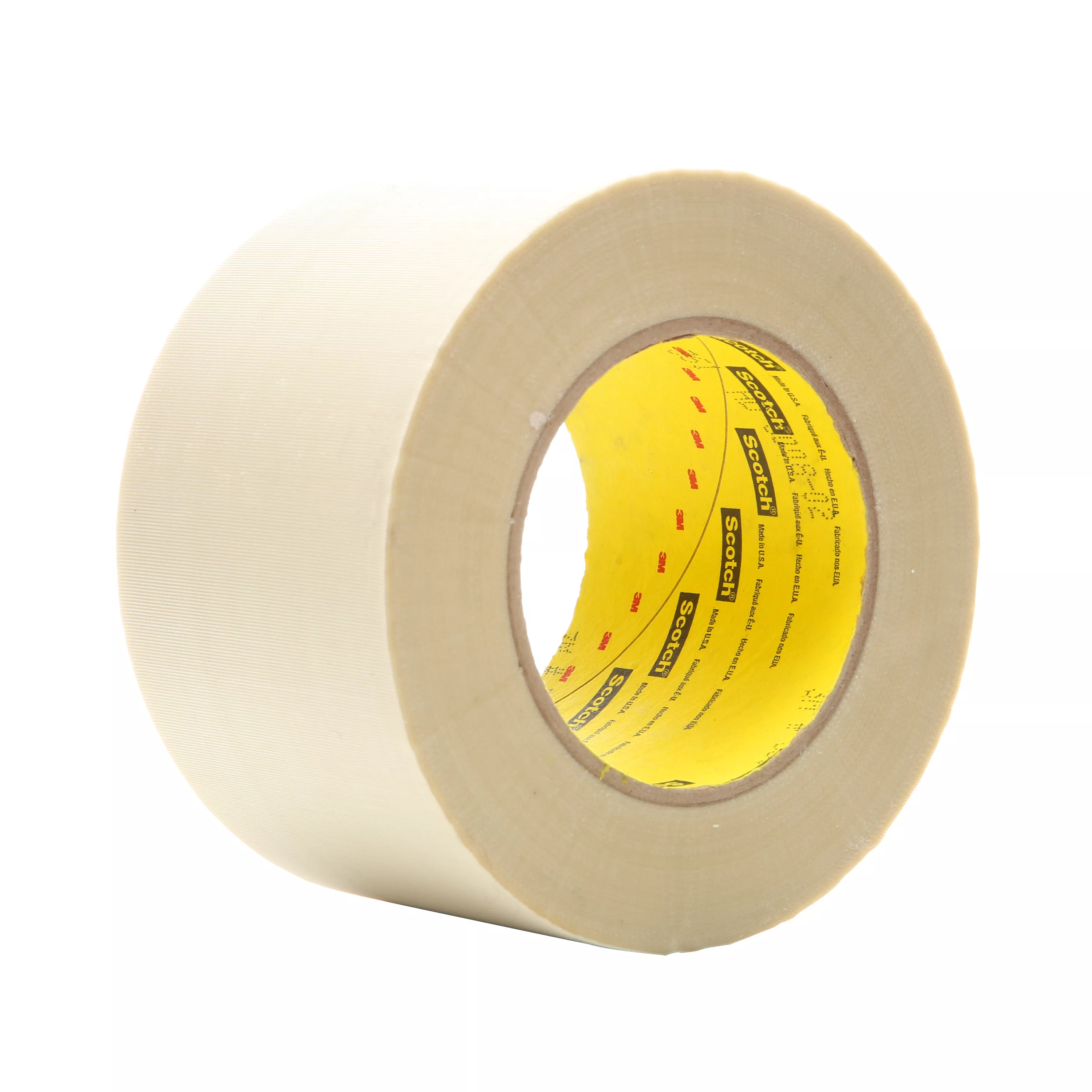 3M™ Glass Cloth Tape 361, White, 3 in x 60 yd, 6.4 mil, 12 Roll/Case