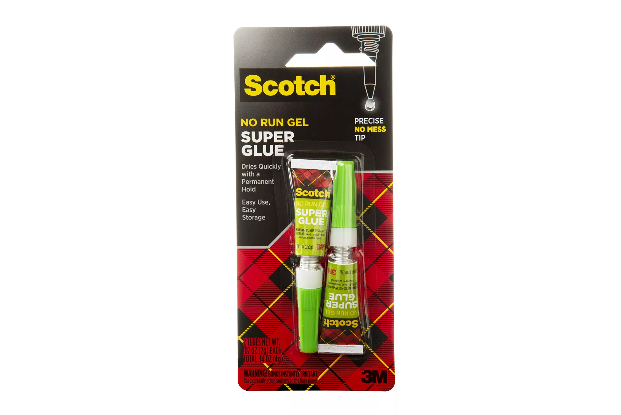 Scotch® Super Glue Gel AD112, .07 oz, 2-Pack