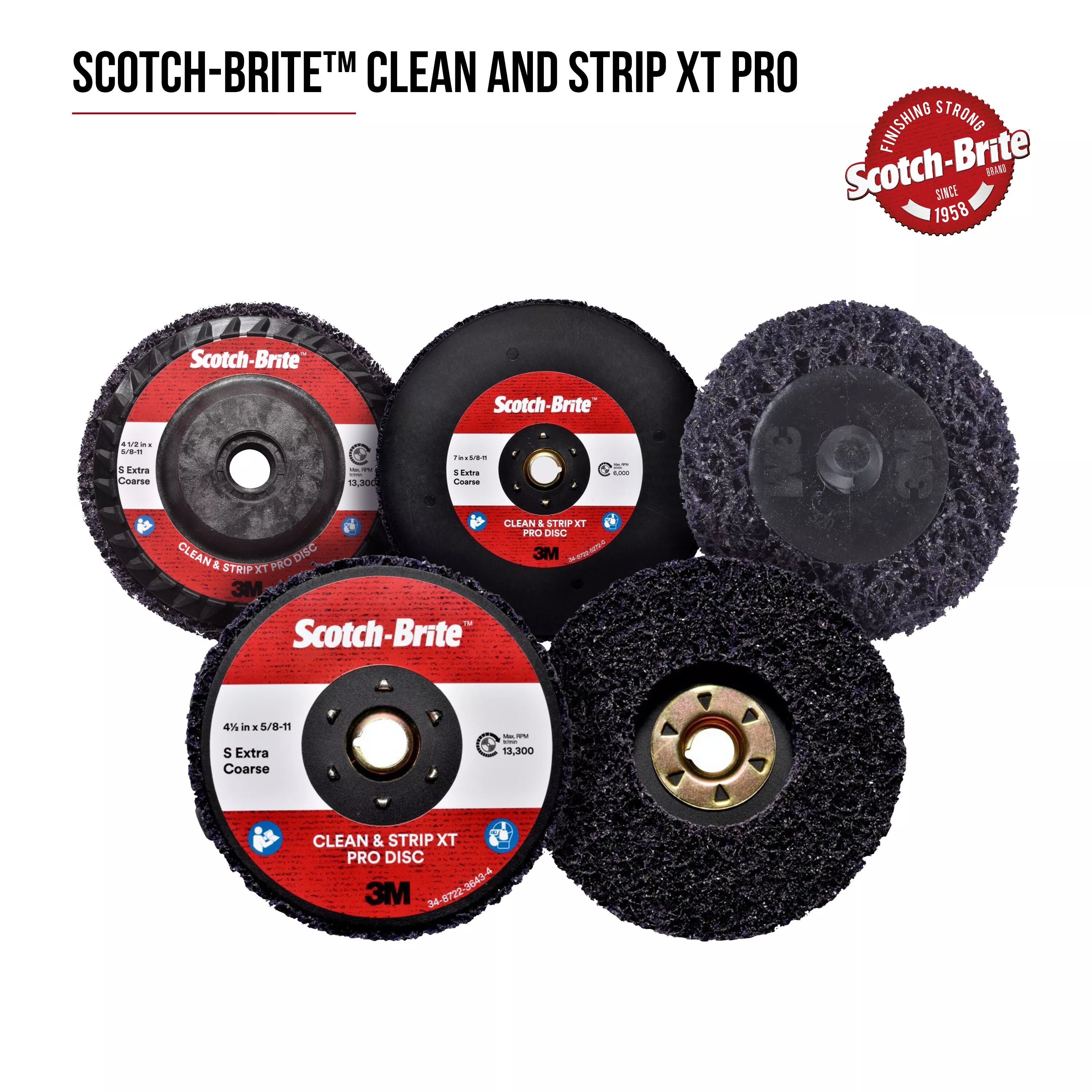 SKU 7100175514 | Scotch-Brite™ Clean and Strip XT Pro TN Quick Change Disc