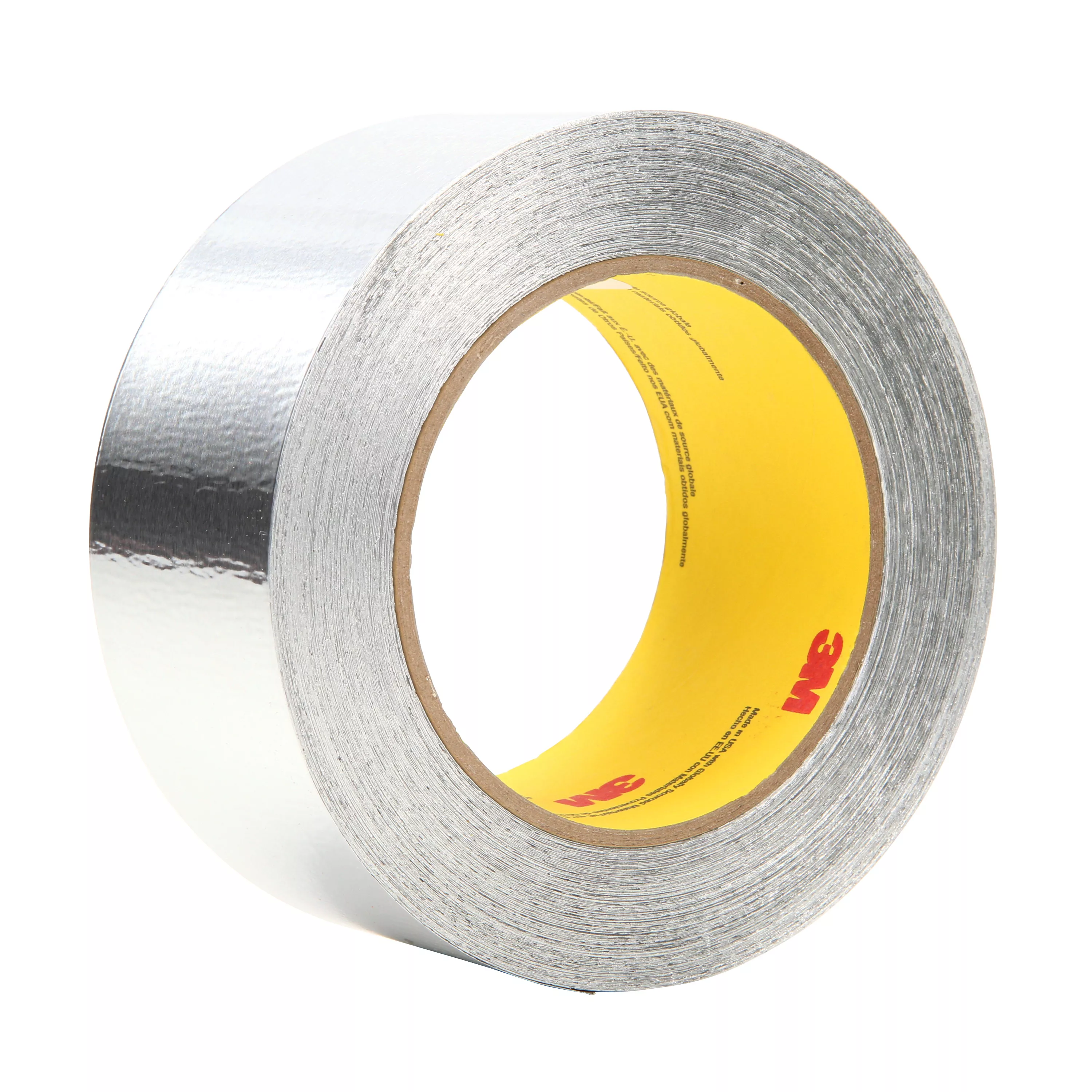 3M™ Aluminum Foil Tape 425, Silver, 50 mm x 55 m, 4.6 mil, 24 Roll/Case