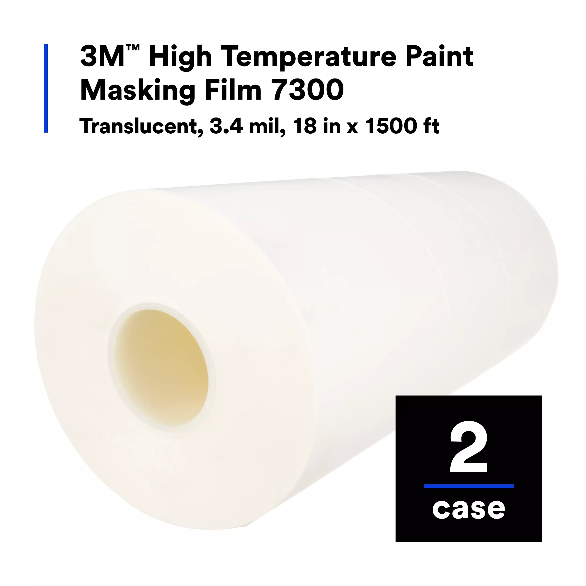 SKU 7000123525 | 3M™ High Temperature Paint Masking Film 7300