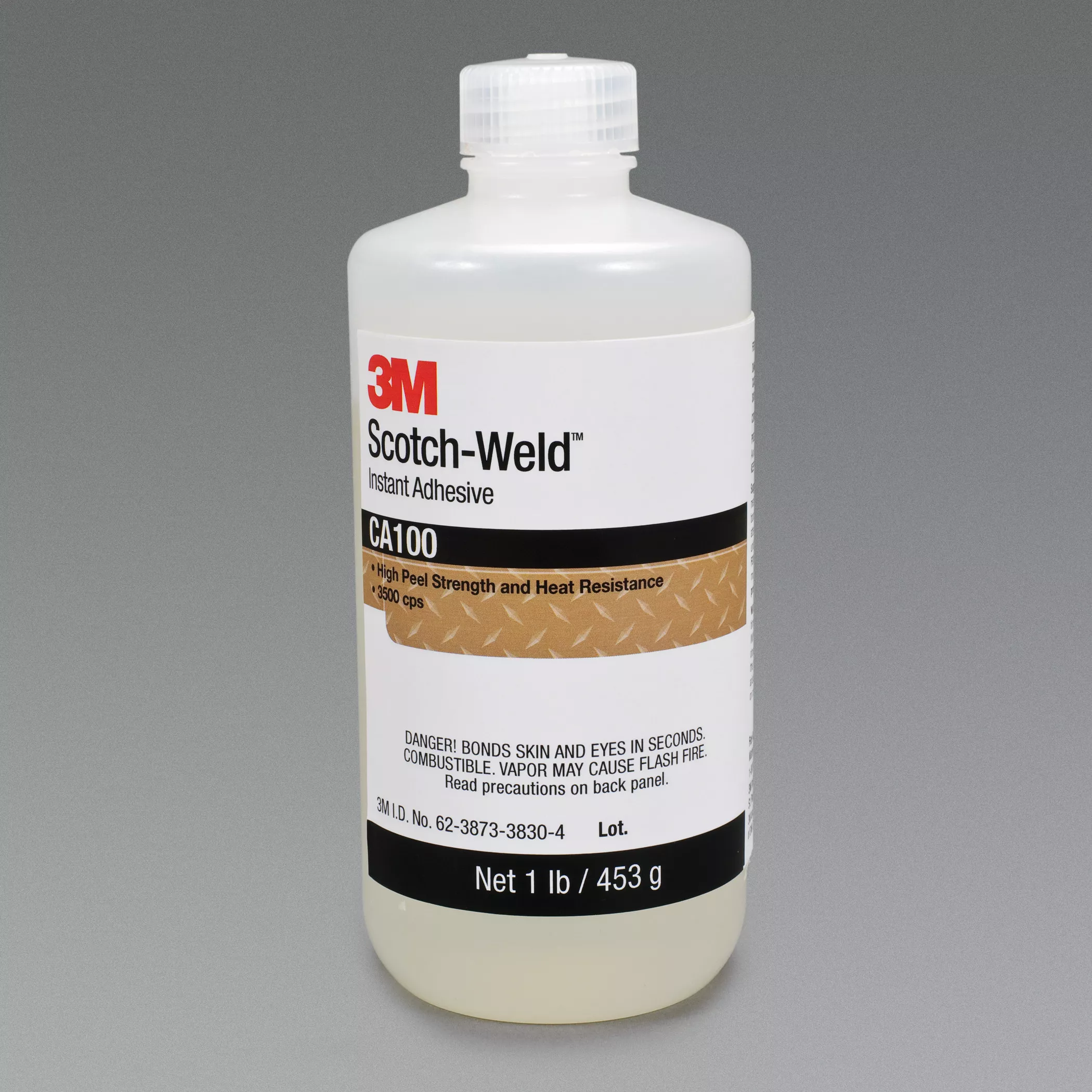 3M™ Scotch-Weld™ Instant Adhesive CA100, Clear, 1 Pound, 1 Bottle/Case