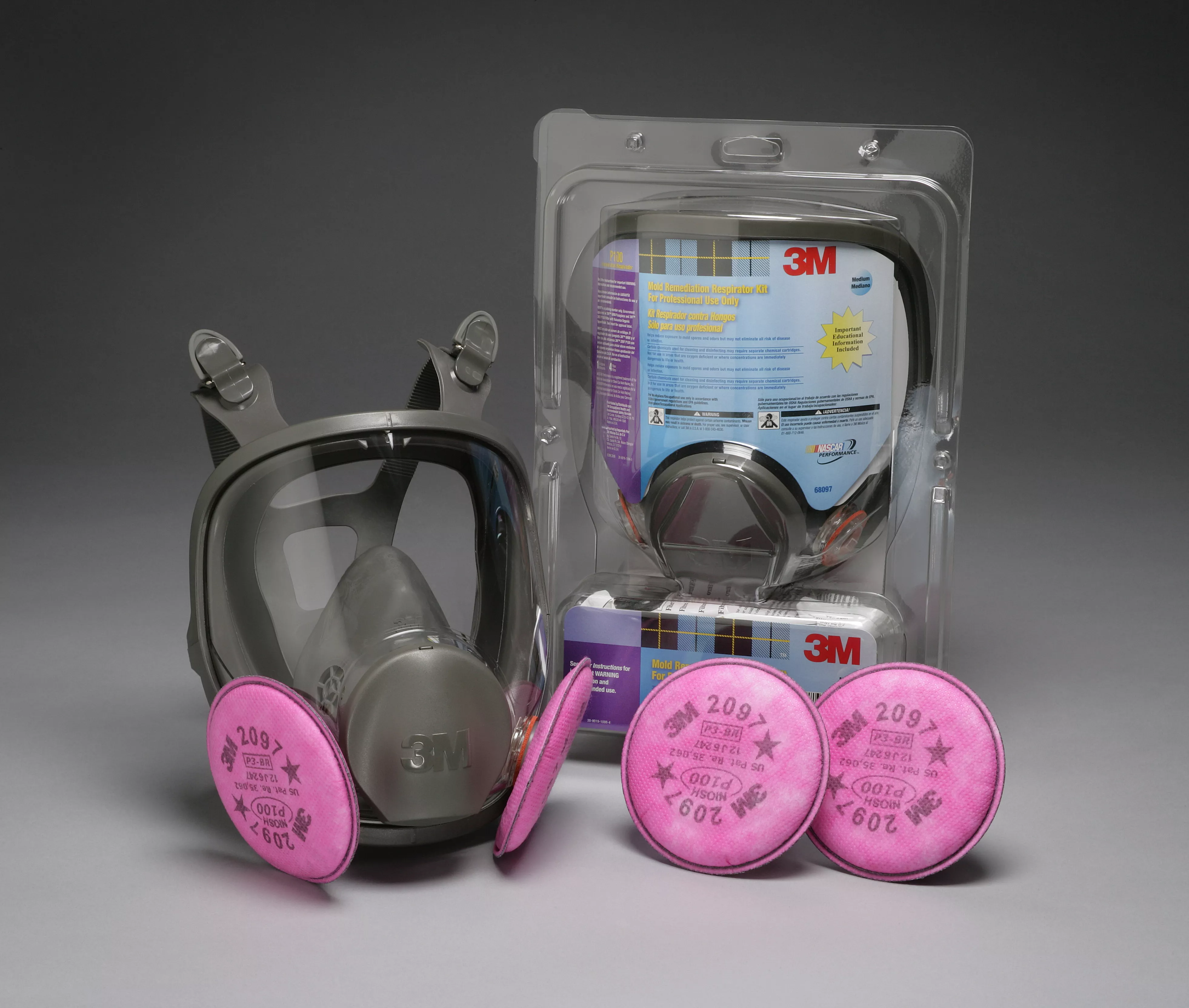 3M™ Mold Remediation Respirator Kit 68097, Medium 2 Kits EA/Case