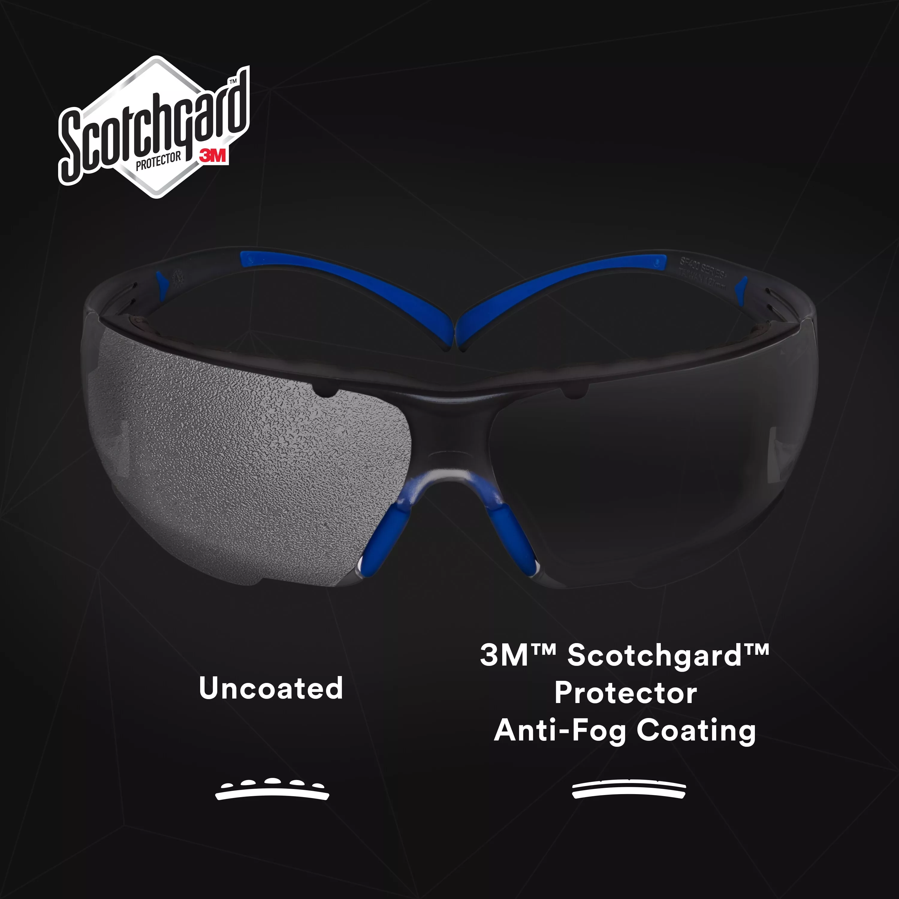 SKU 7100156137 | 3M™ SecureFit™ Safety Glasses SF402SGAF-BLU-F