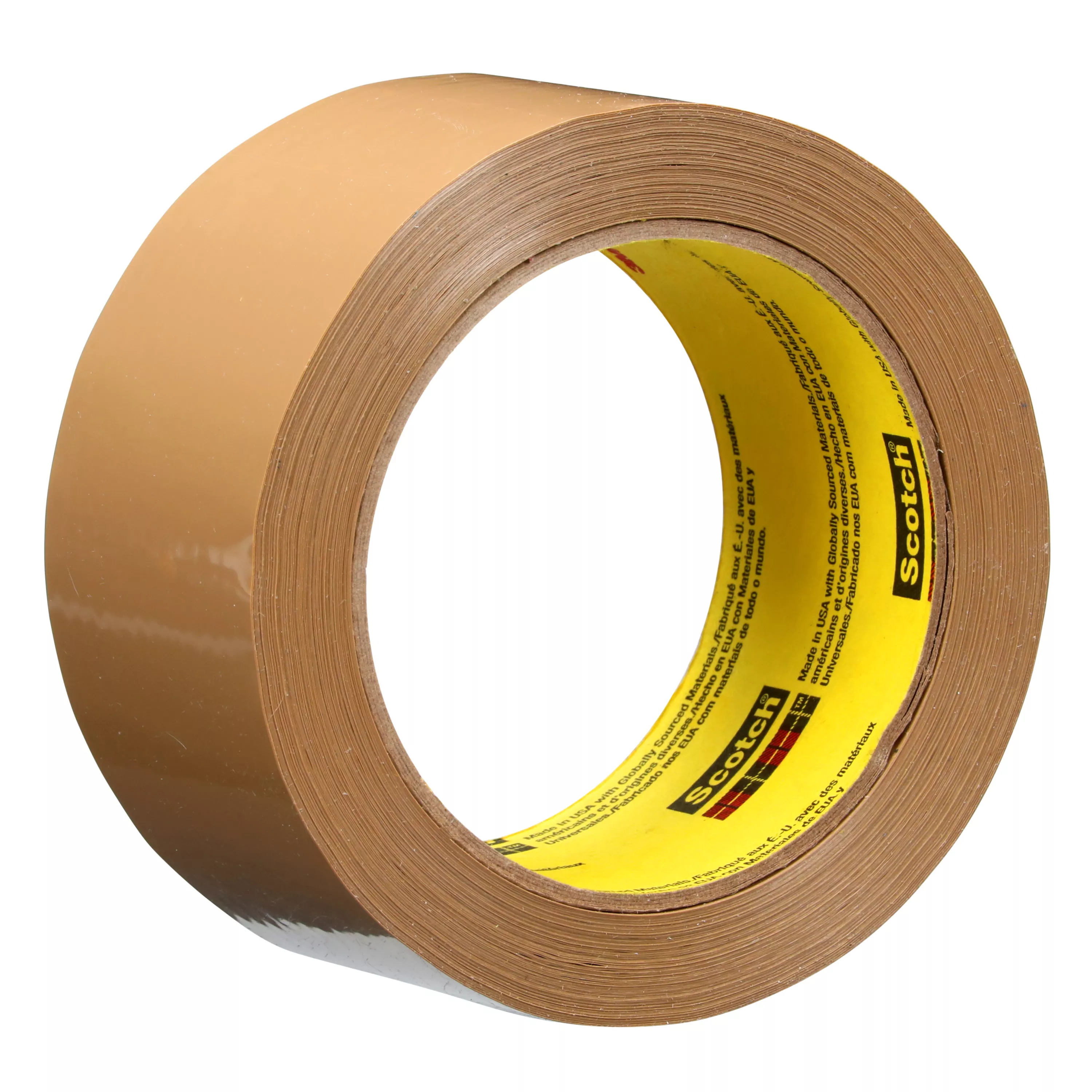 Scotch® Box Sealing Tape 375+ High Tack, Tan, 48 mm x 50 m, 36 Rolls/Case