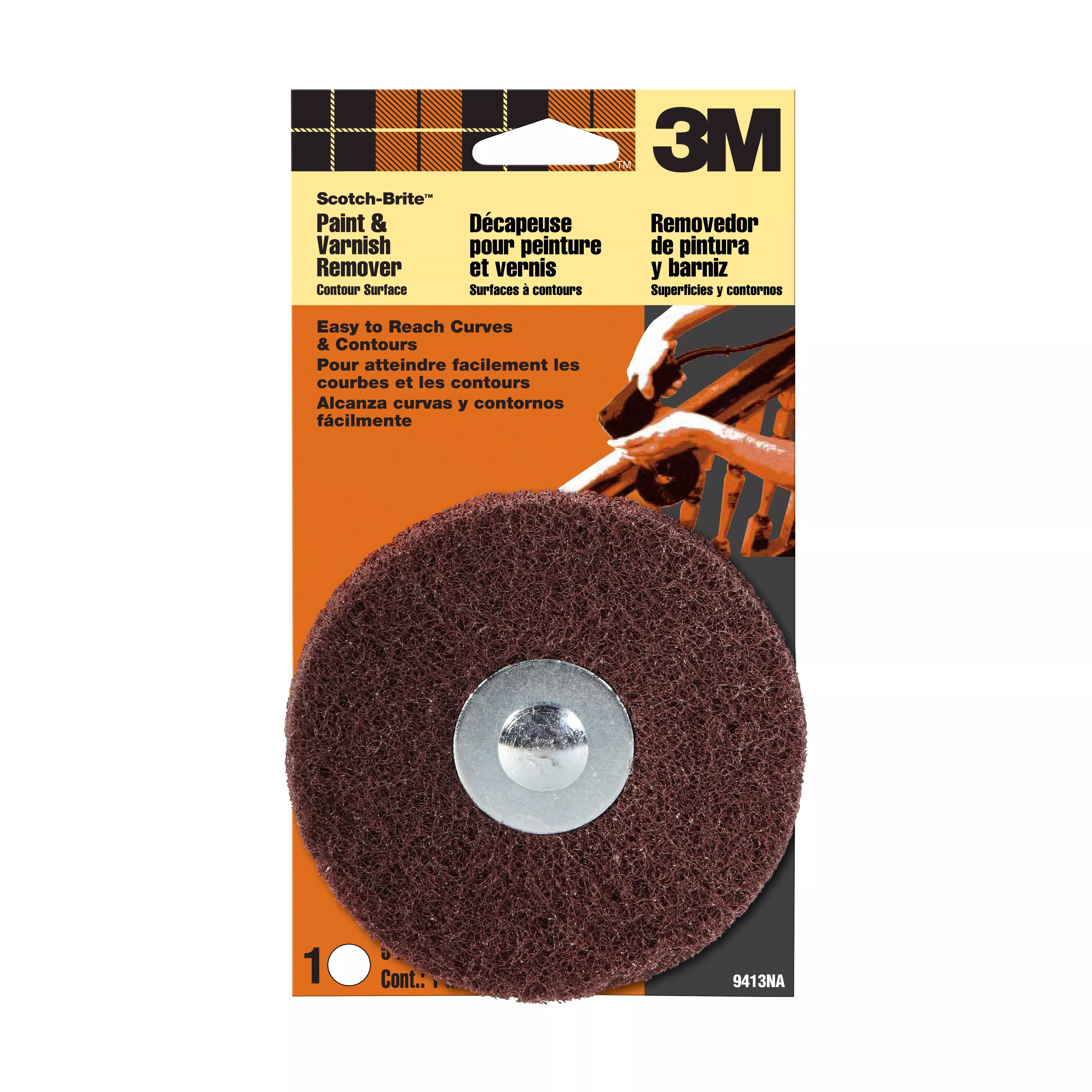 3M™ Scotch-Brite™ Contour Surface Paint and Varnish Remover 9413NA