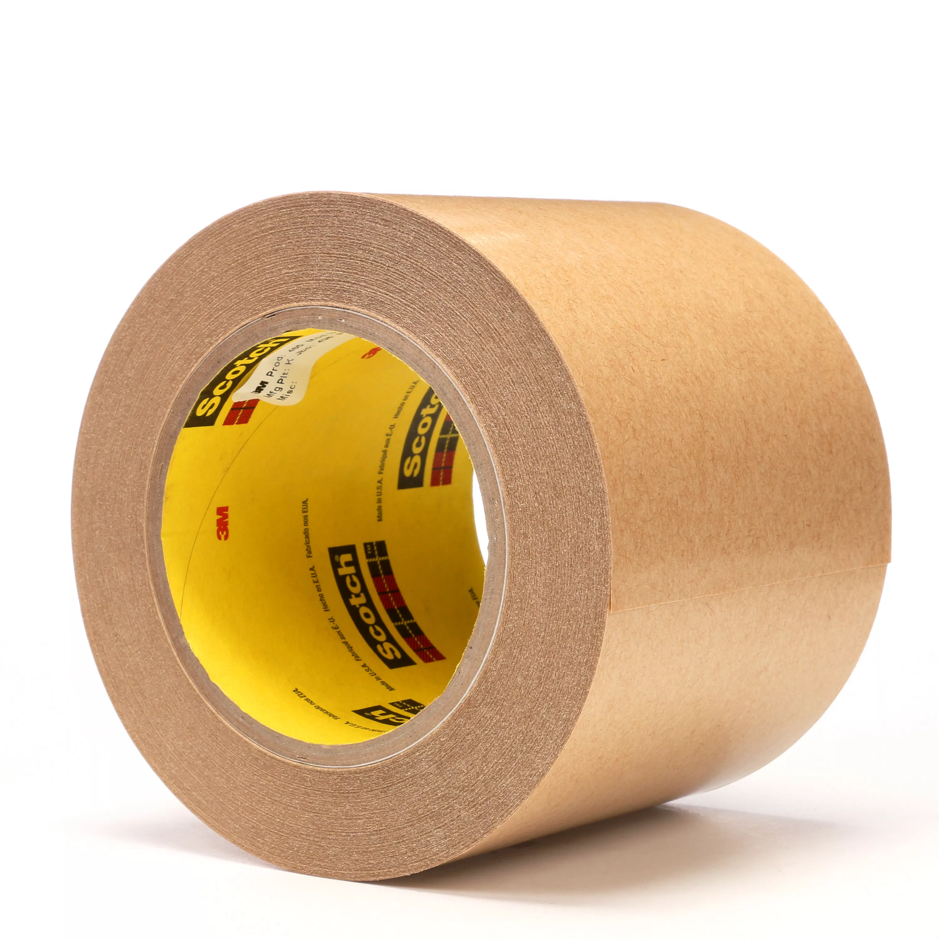 3M™ Adhesive Transfer Tape 465, Clear, 4 in x 60 yd, 2 mil, 8 Roll/Case