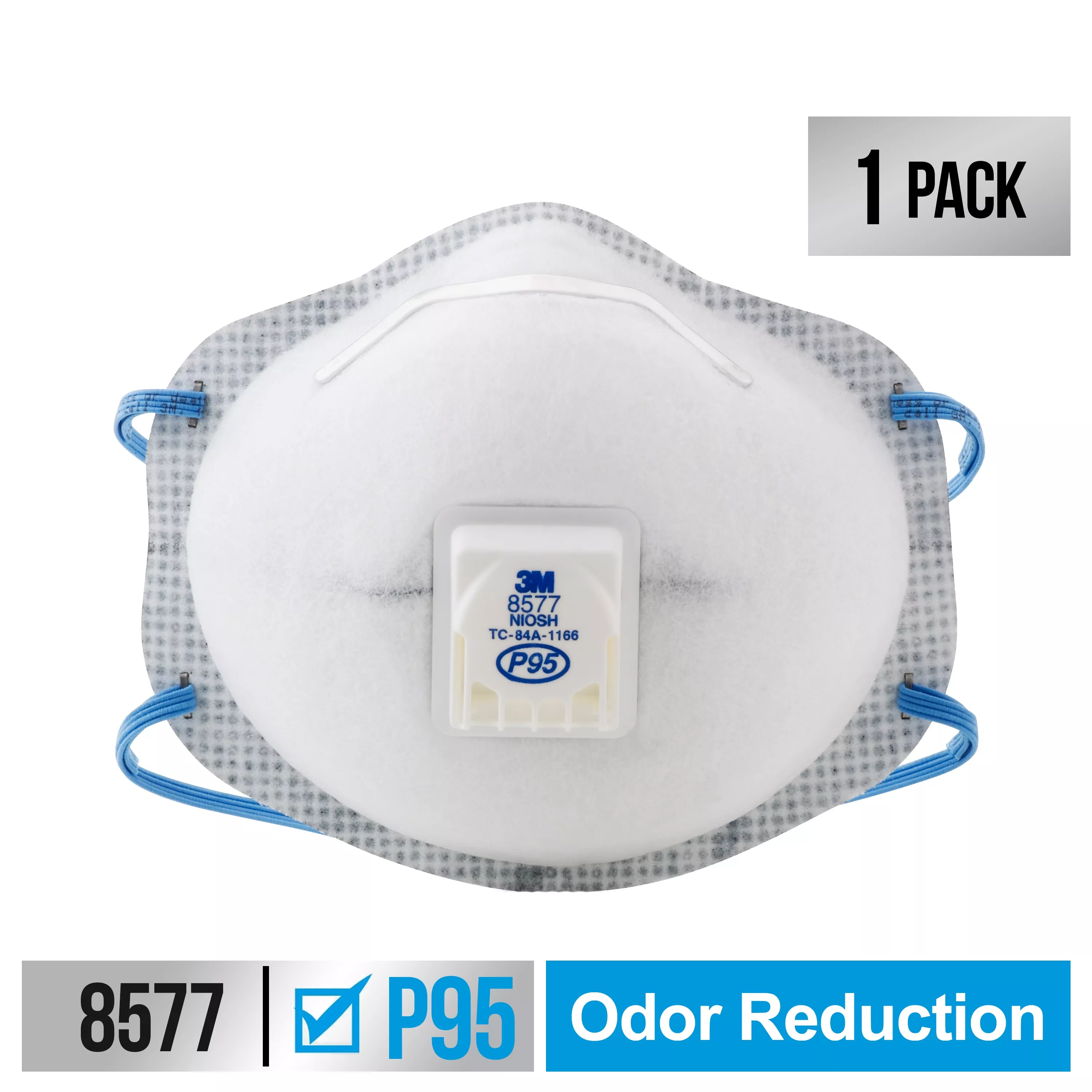 3M™ Paint Odor Valved Respirator, 8577P1-C-PS, 1 ea/pk, 6 pks/cs