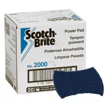 Scotch-Brite™ Powerpad 2000CC, 5.5 in x 3.9 in, 5/Pack, 6 Pack/Case