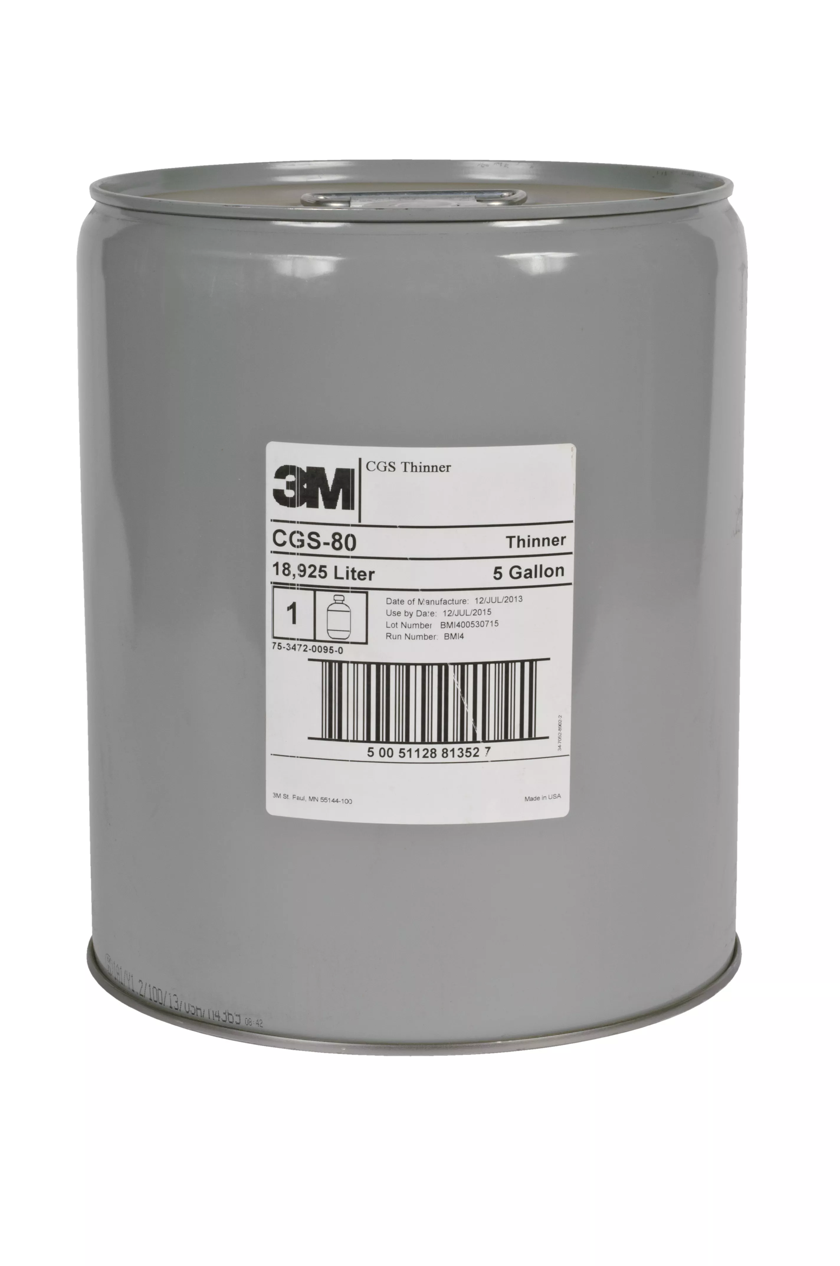 3M™ Scotchcal™ Thinner CGS-80, 1 gallon (3.8 L), 1/Case