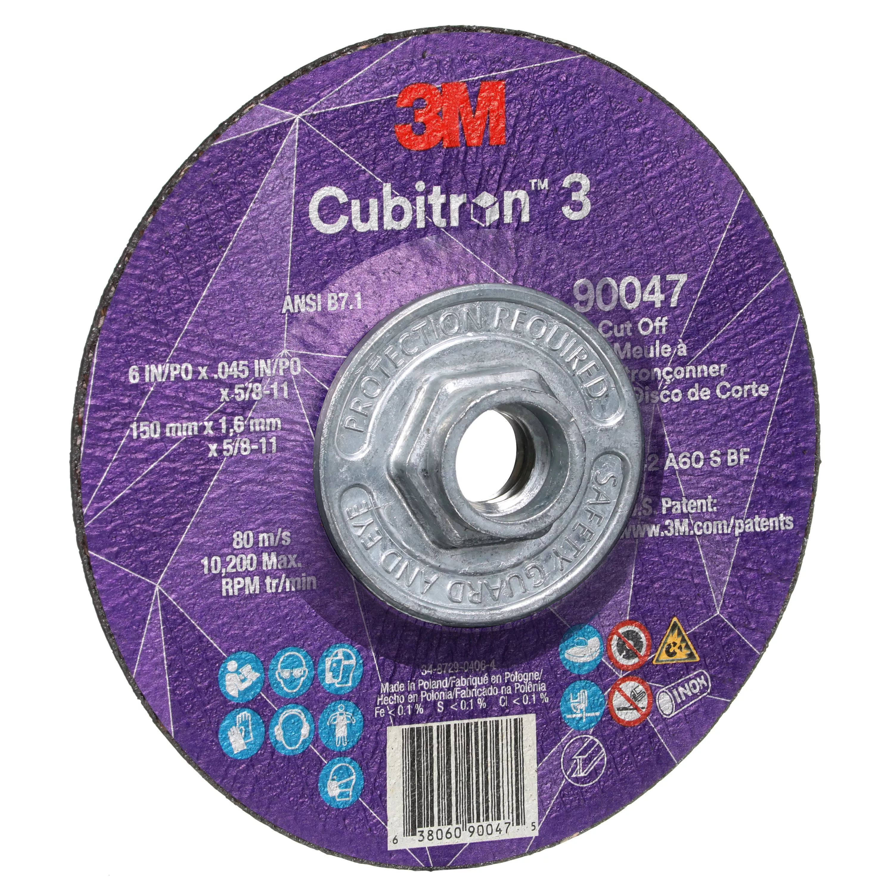 UPC 00638060900475 | 3M™ Cubitron™ 3 Cut-Off Wheel