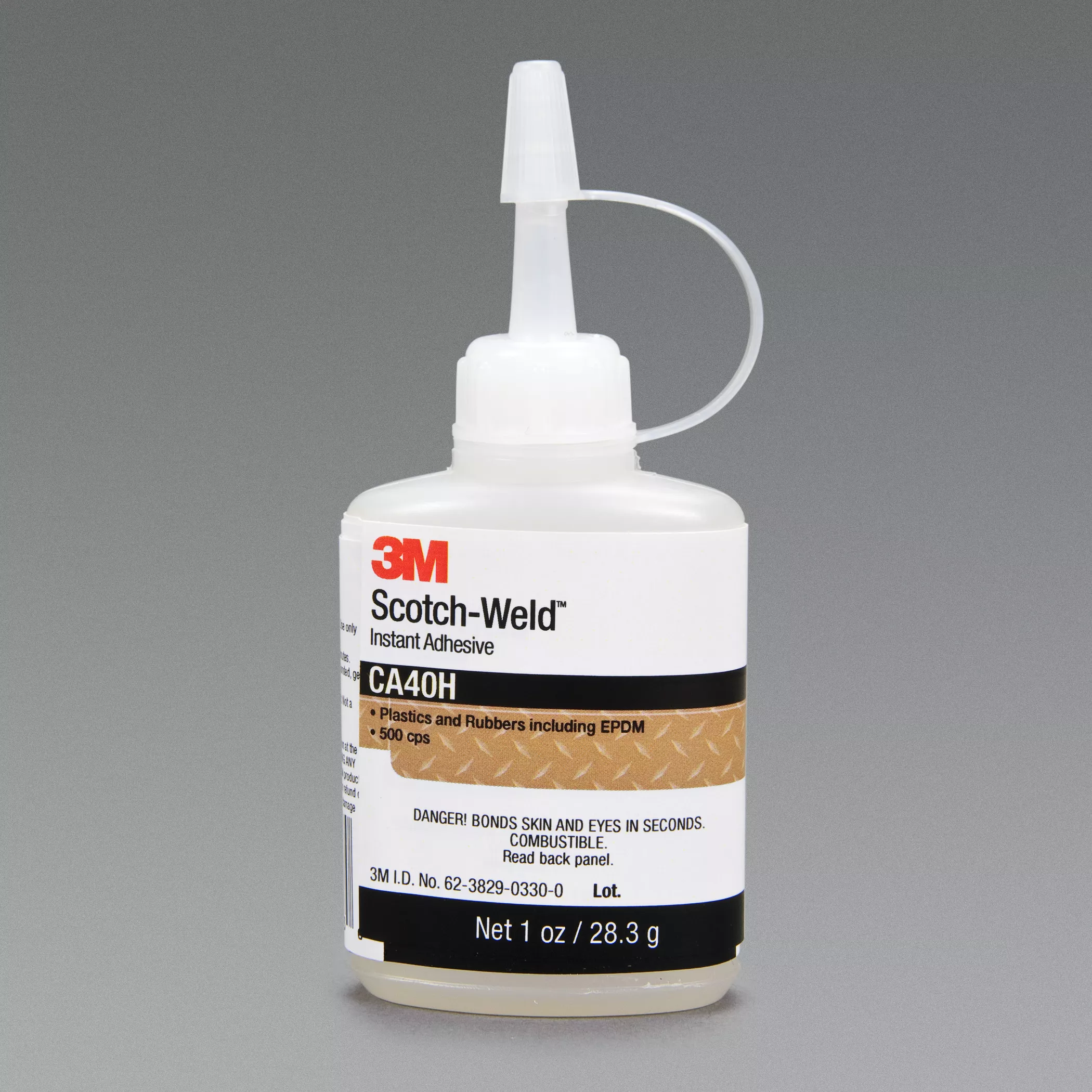 3M™ Scotch-Weld™ Instant Adhesive CA40H, Clear, 1 fl oz, 12 Bottles/Case