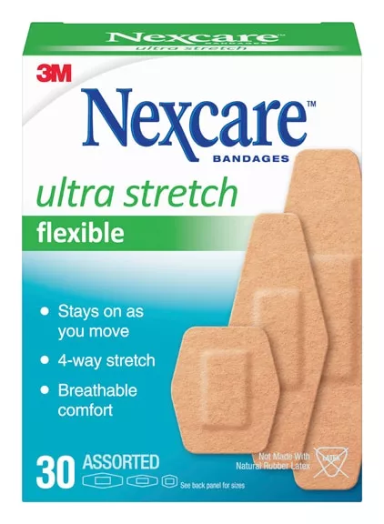 Nexcare™ Ultra Stretch Bandages, Assorted 576-30PB