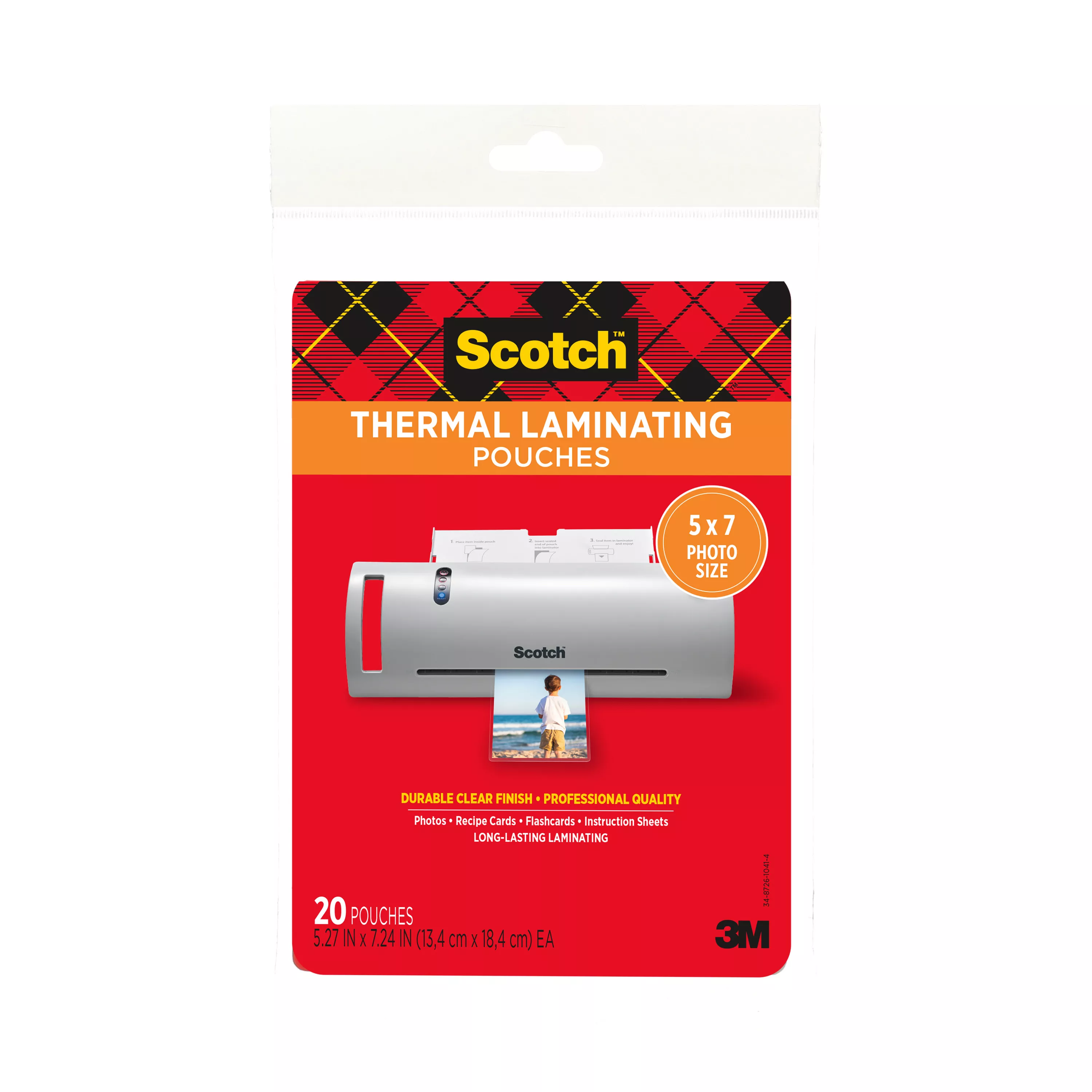 SKU 7010369853 | Scotch™ Thermal Pouches TP5903-20 for items up to 5.27 in x 7.24 in
