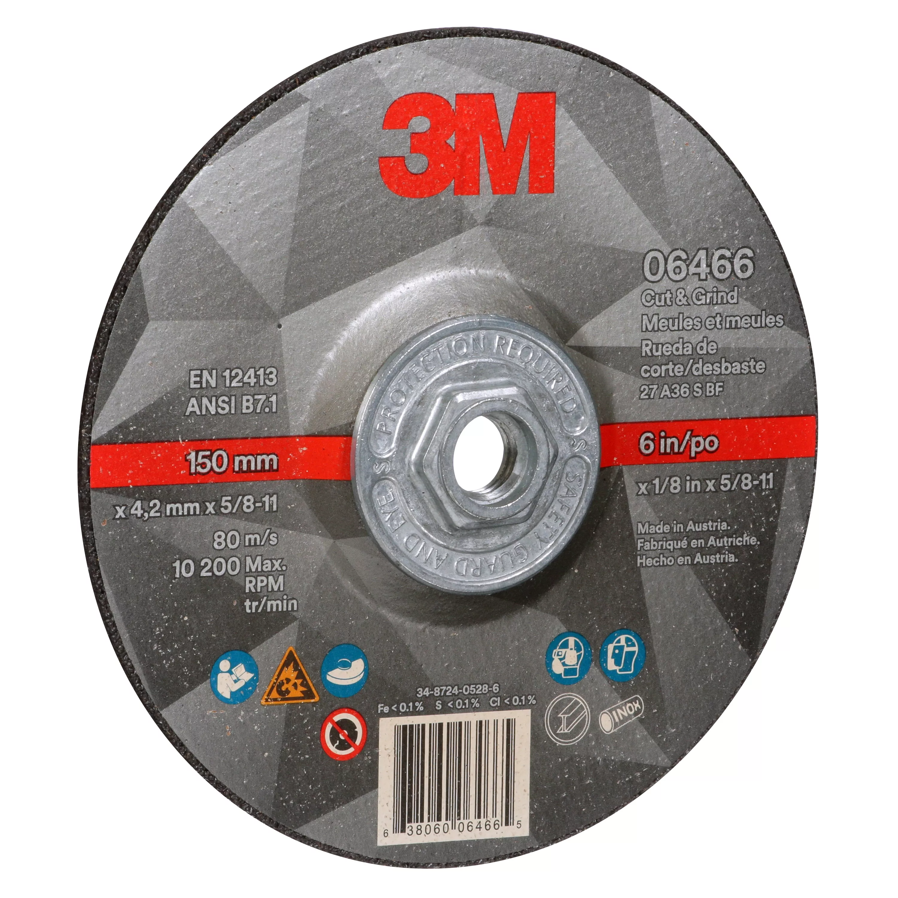 SKU 7100245021 | 3M™ Cut & Grind Wheel
