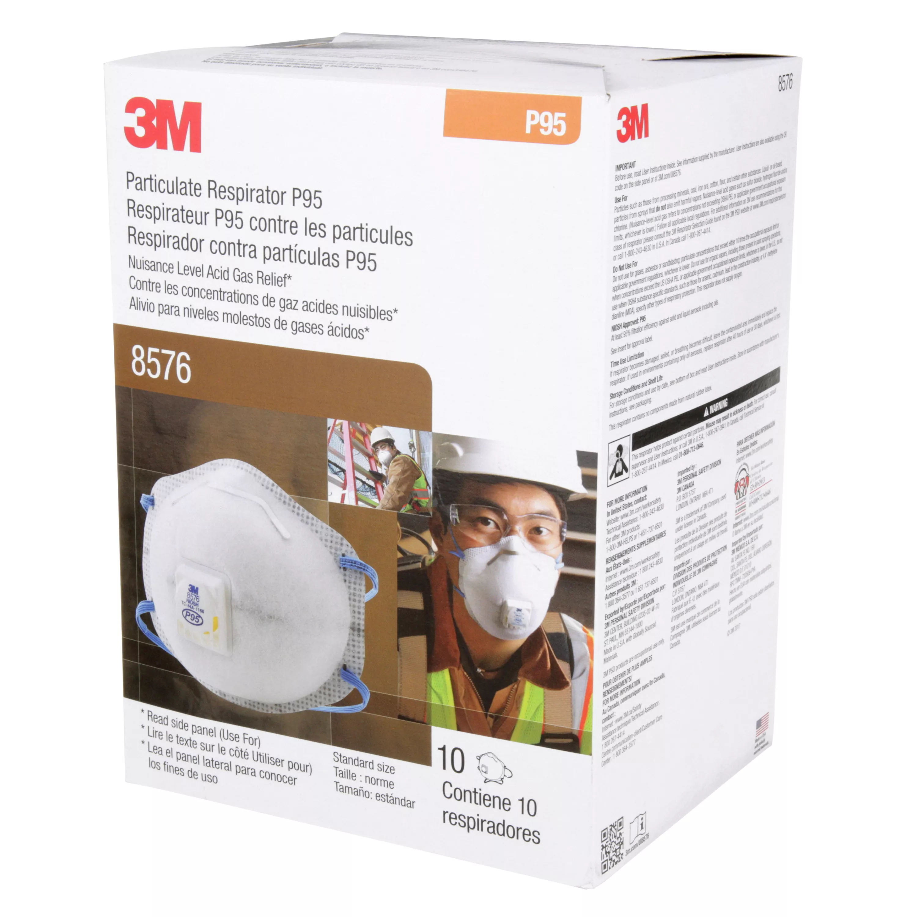 SKU 7000002061 | 3M™ Particulate Respirator 8576