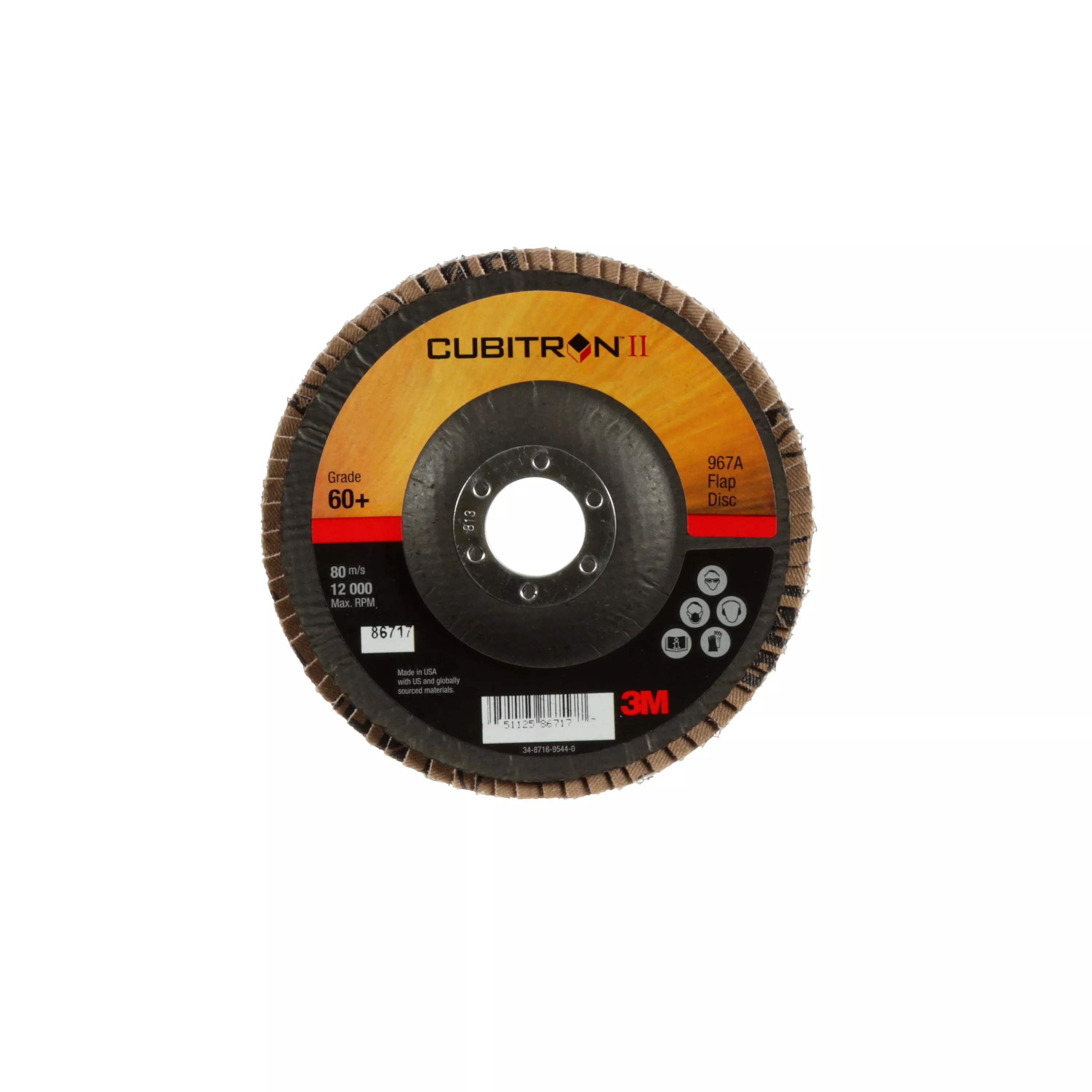 UPC 00051125867177 | 3M™ Cubitron™ II Flap Disc 967A