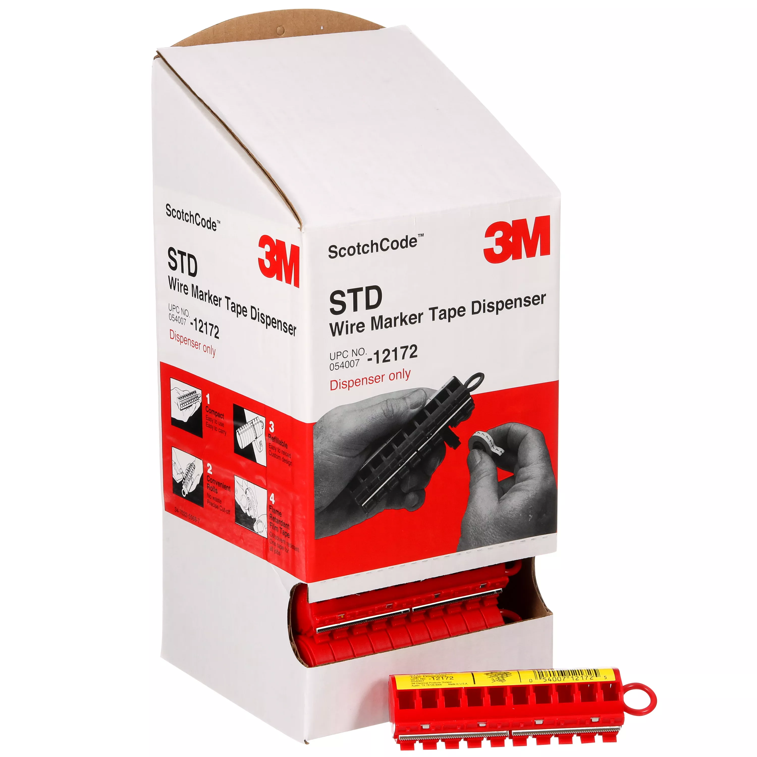 SKU 7000031483 | 3M™ ScotchCode™ Wire Marker Tape Dispenser STD