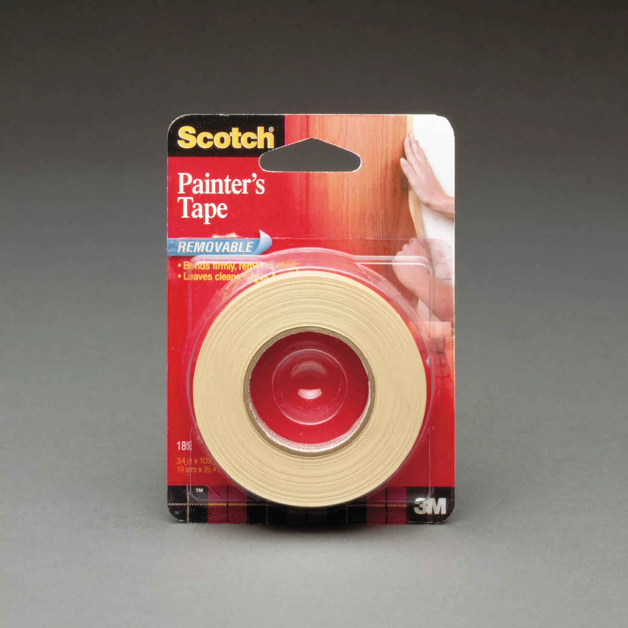Scotch® Masking Tape 185, 3/4 in x 1000 in Roll