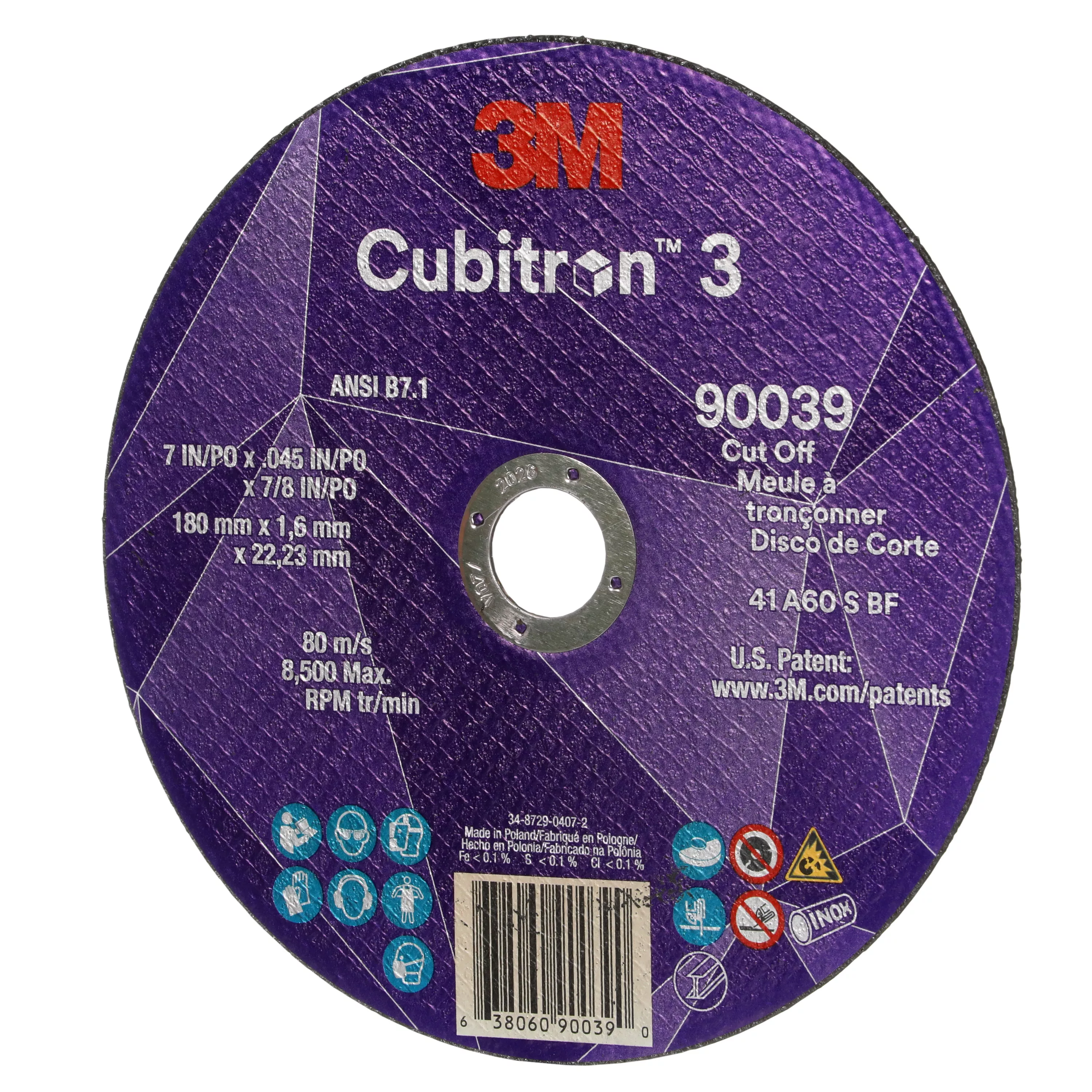 UPC 00638060900390 | 3M™ Cubitron™ 3 Cut-Off Wheel