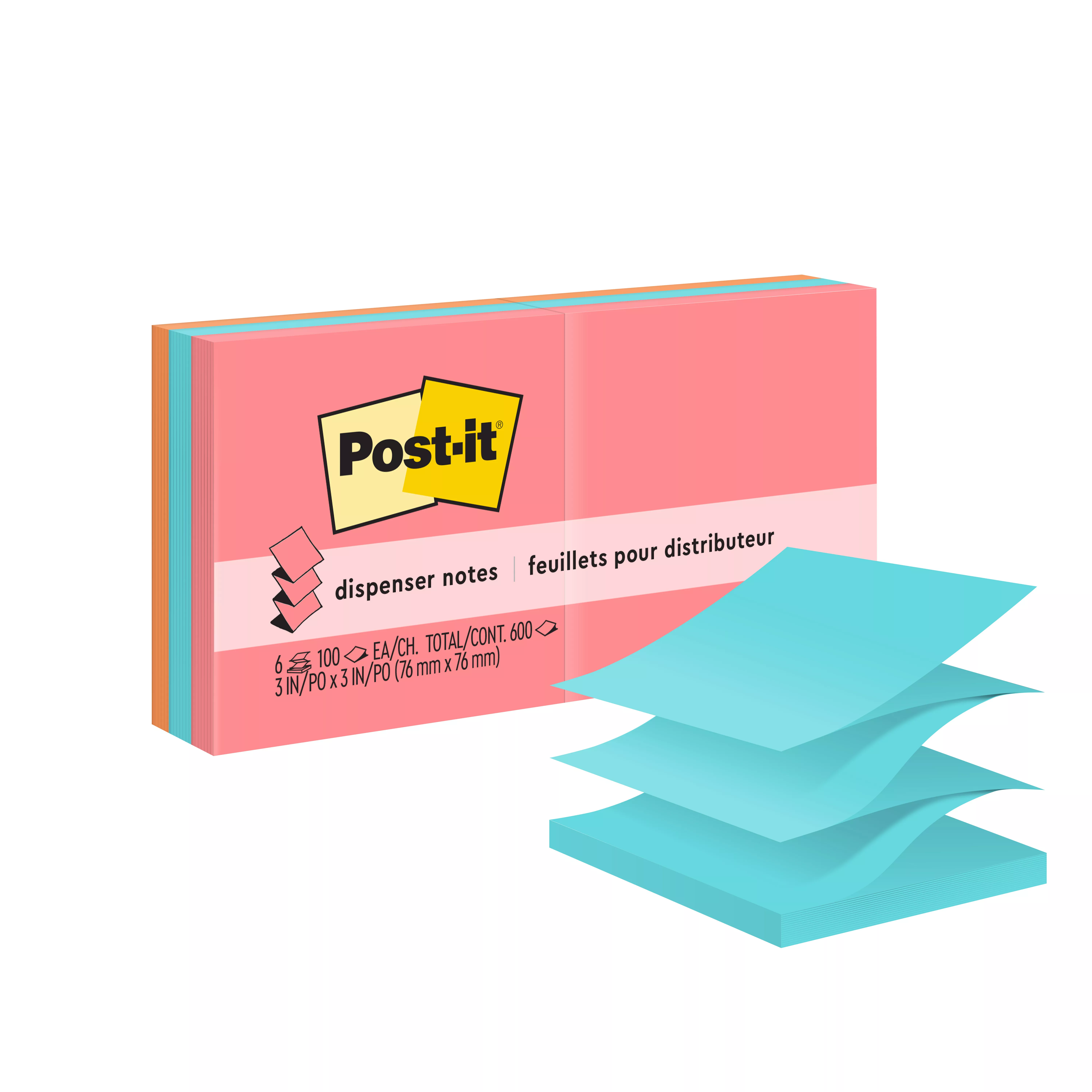 Post-it® Dispenser Pop-up Notes R330-AN, 3 in x 3 in (76 mm x 76 mm)