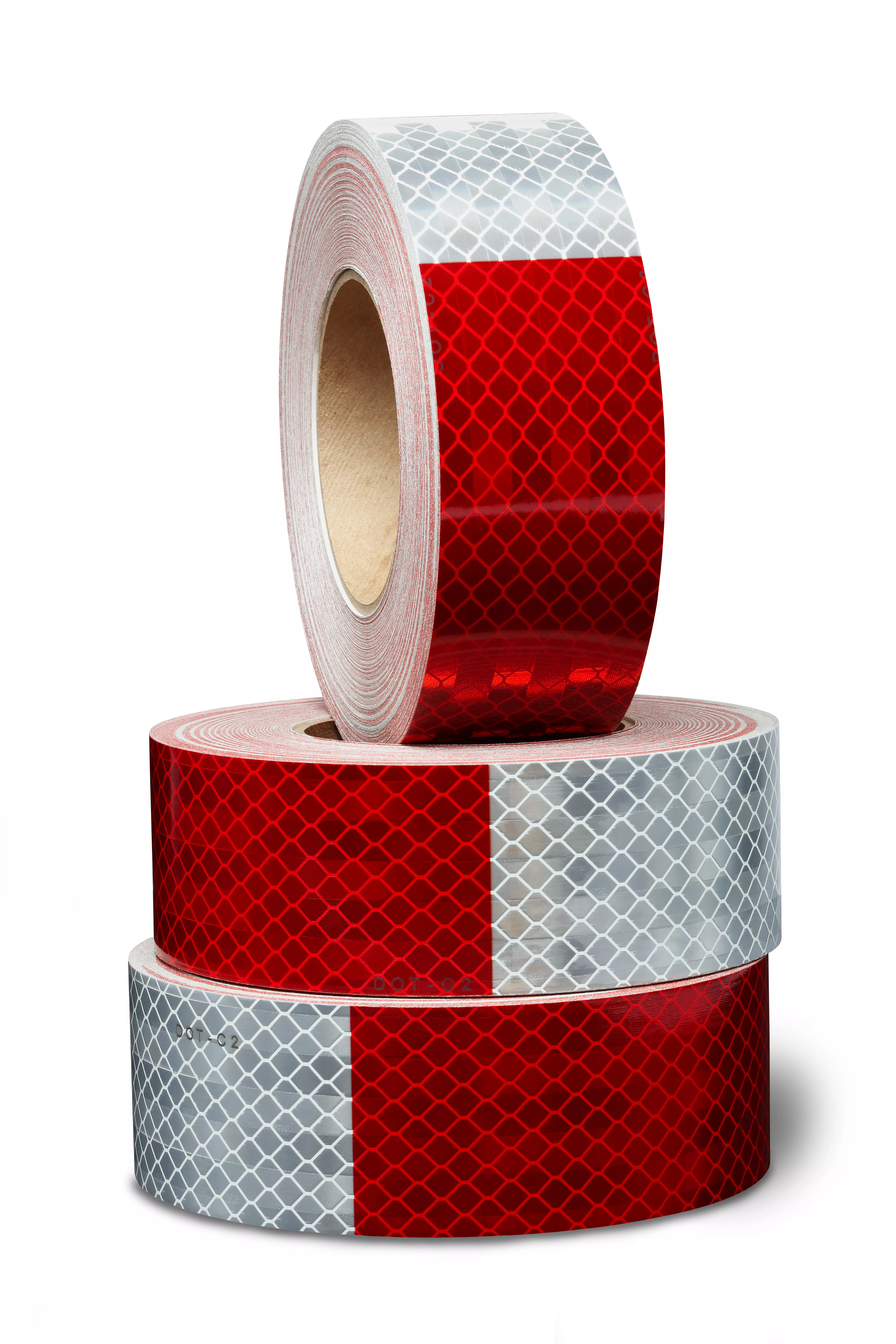 SKU 7100175825 | 3M™ Flexible Prismatic Conspicuity Markings 913-326NL Red/White