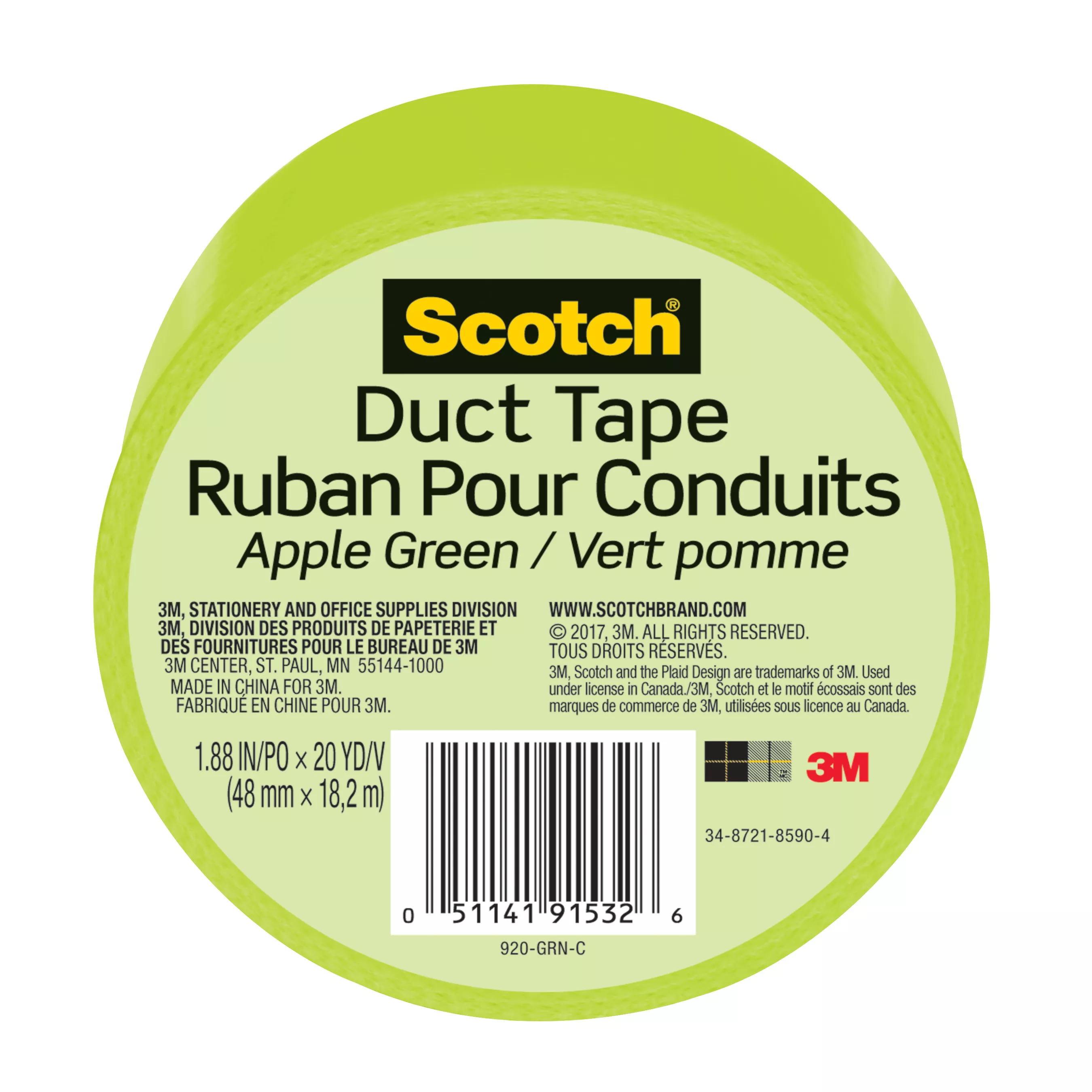 SKU 7100166509 | Scotch® Duct Tape 920-GRN-C