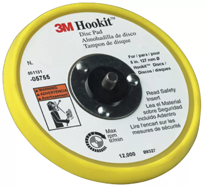 3M™ Hookit™ Low Profile Disc Pad 28852, 5 in x 3/8 in x 5/16-24
external, 10 ea/Case