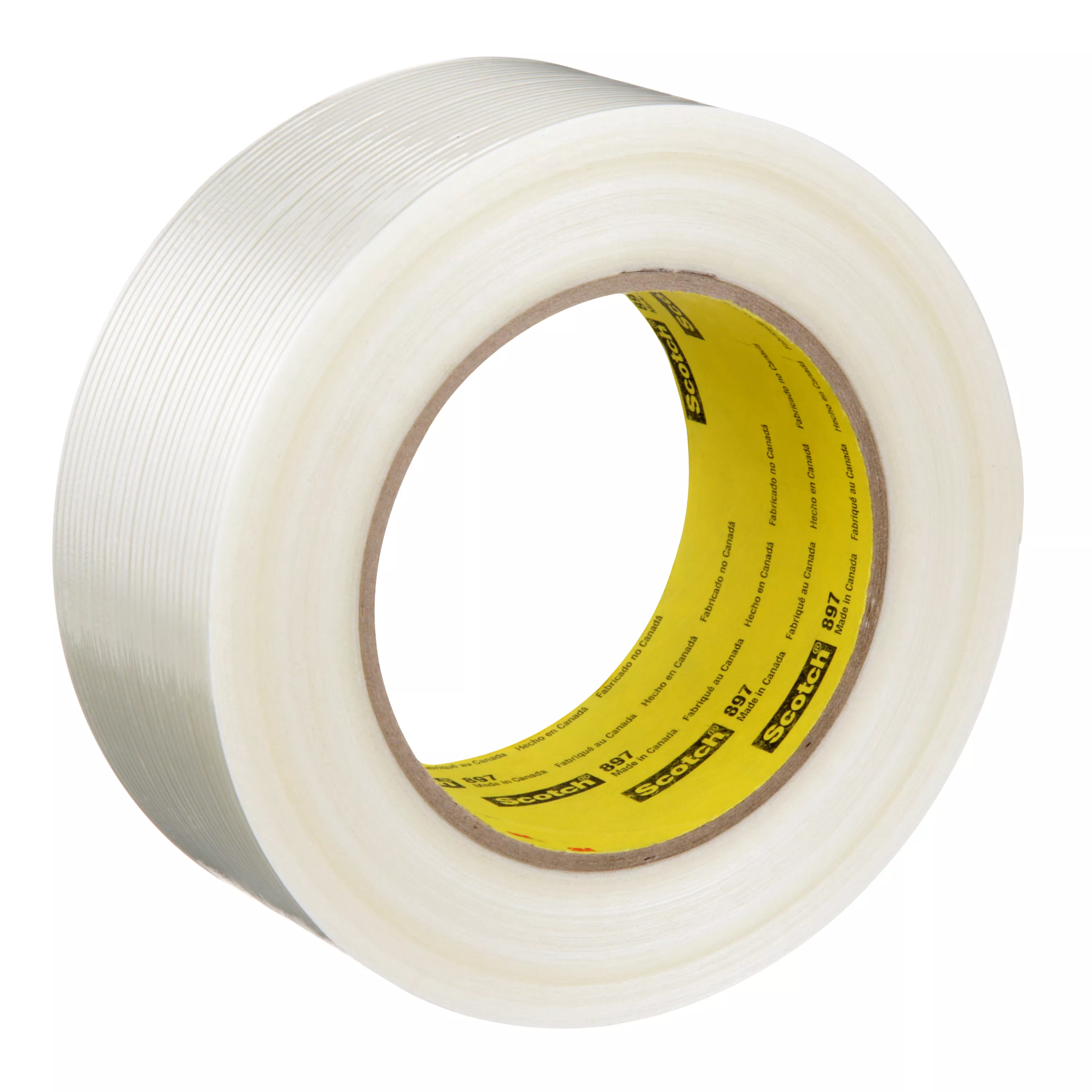 Scotch® Filament Tape 897, Clear, 48 mm x 55 m, 5 mil, 24 Roll/Case