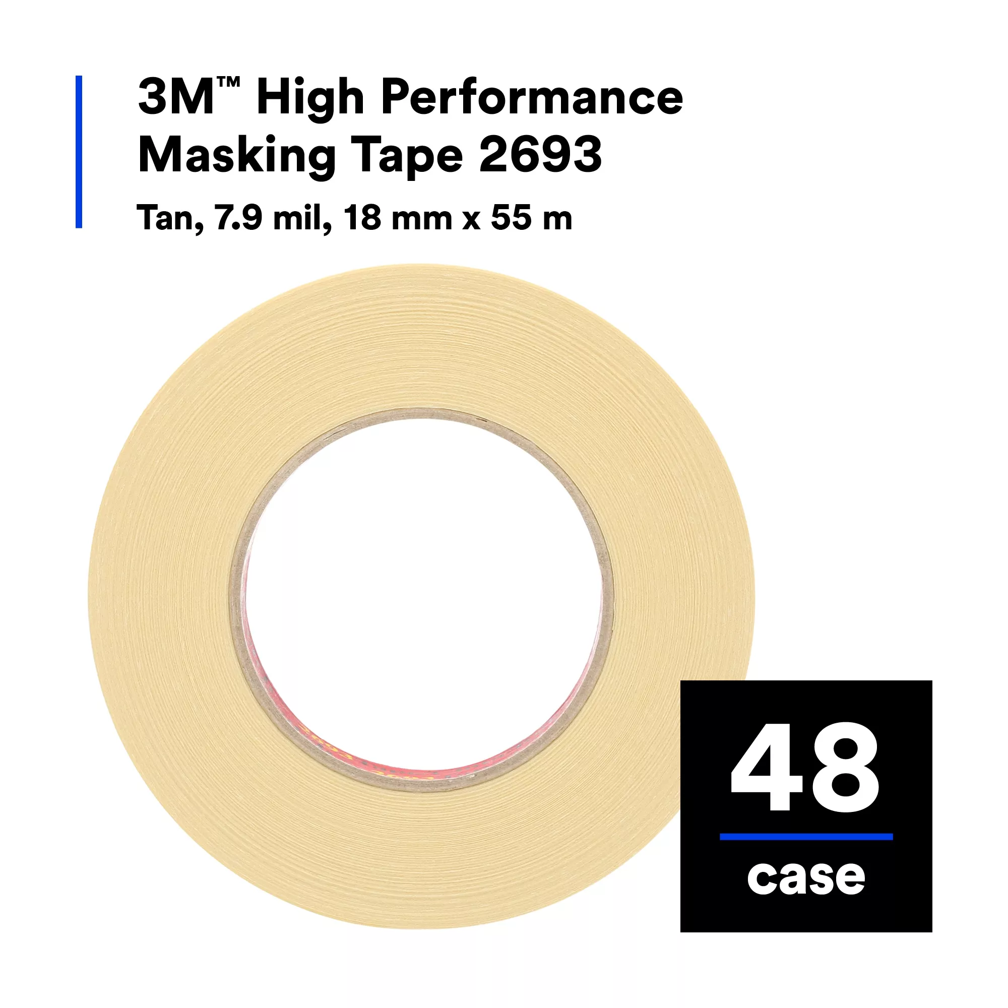SKU 7000088391 | 3M™ High Performance Masking Tape 2693
