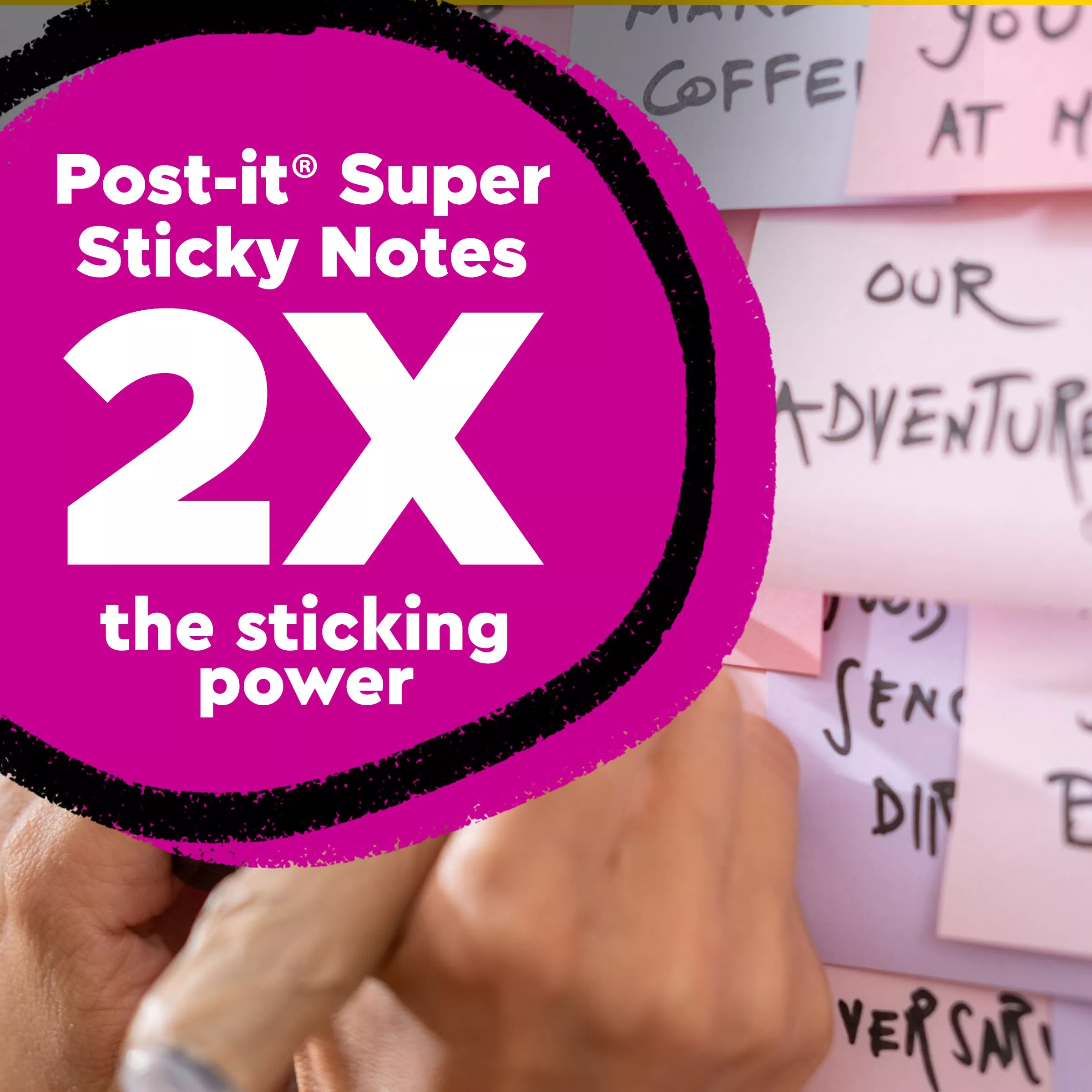 SKU 7100290397 | Post-it® Super Sticky Recycled Notes 654R-12SSNRP