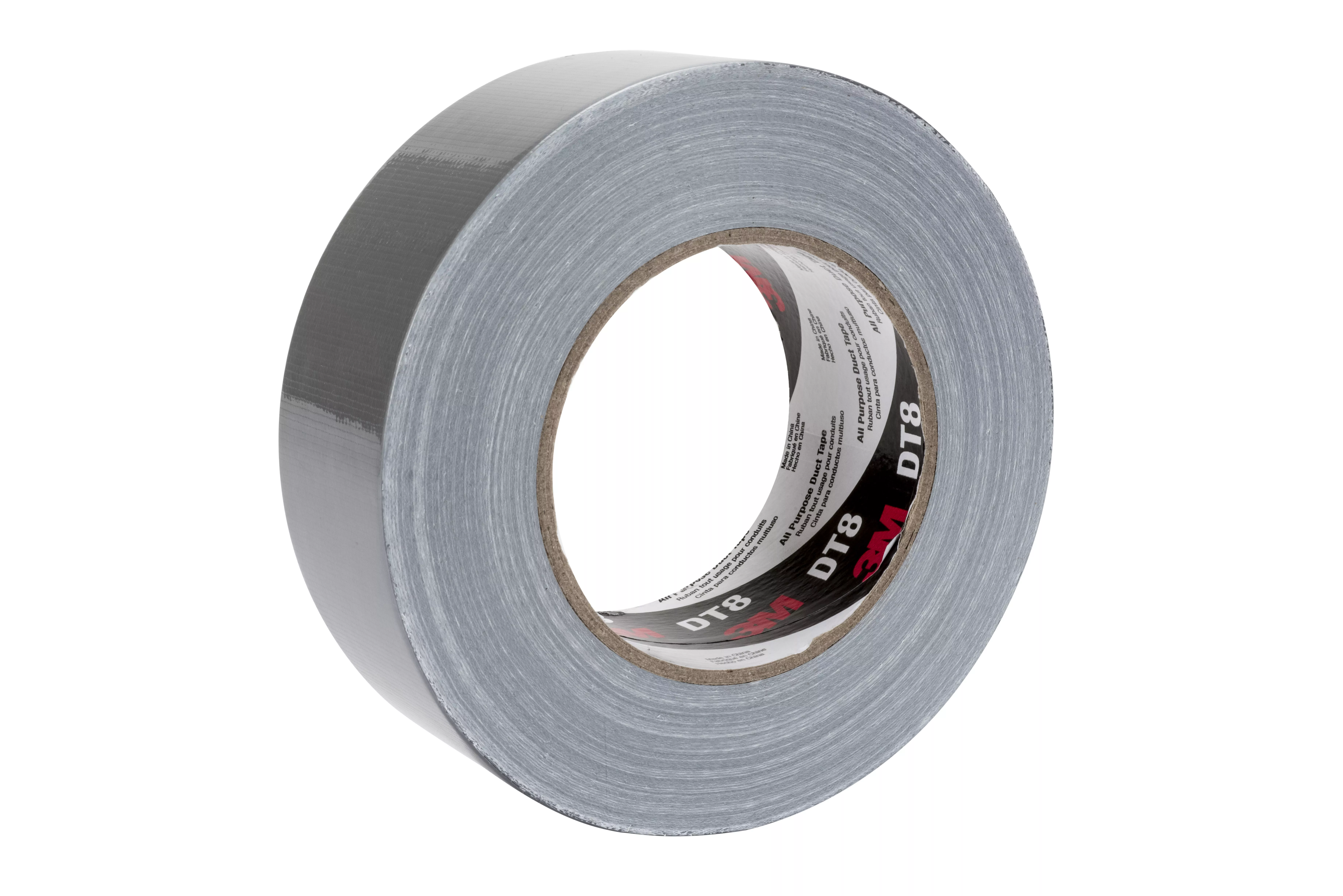 3M™ All Purpose Duct Tape DT8, Silver, 48 mm x 54.8 m, 8 mil, 24
Roll/Case, Individually Wrapped Conveniently Packaged