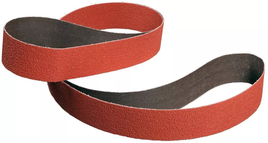 3M™ Cubitron™ II Cloth Belt 984F, 36+ YF-weight, 12 in x 179-1/2 in, Sine-lok, Single-flex, 100 ea/Pallet, Bulk