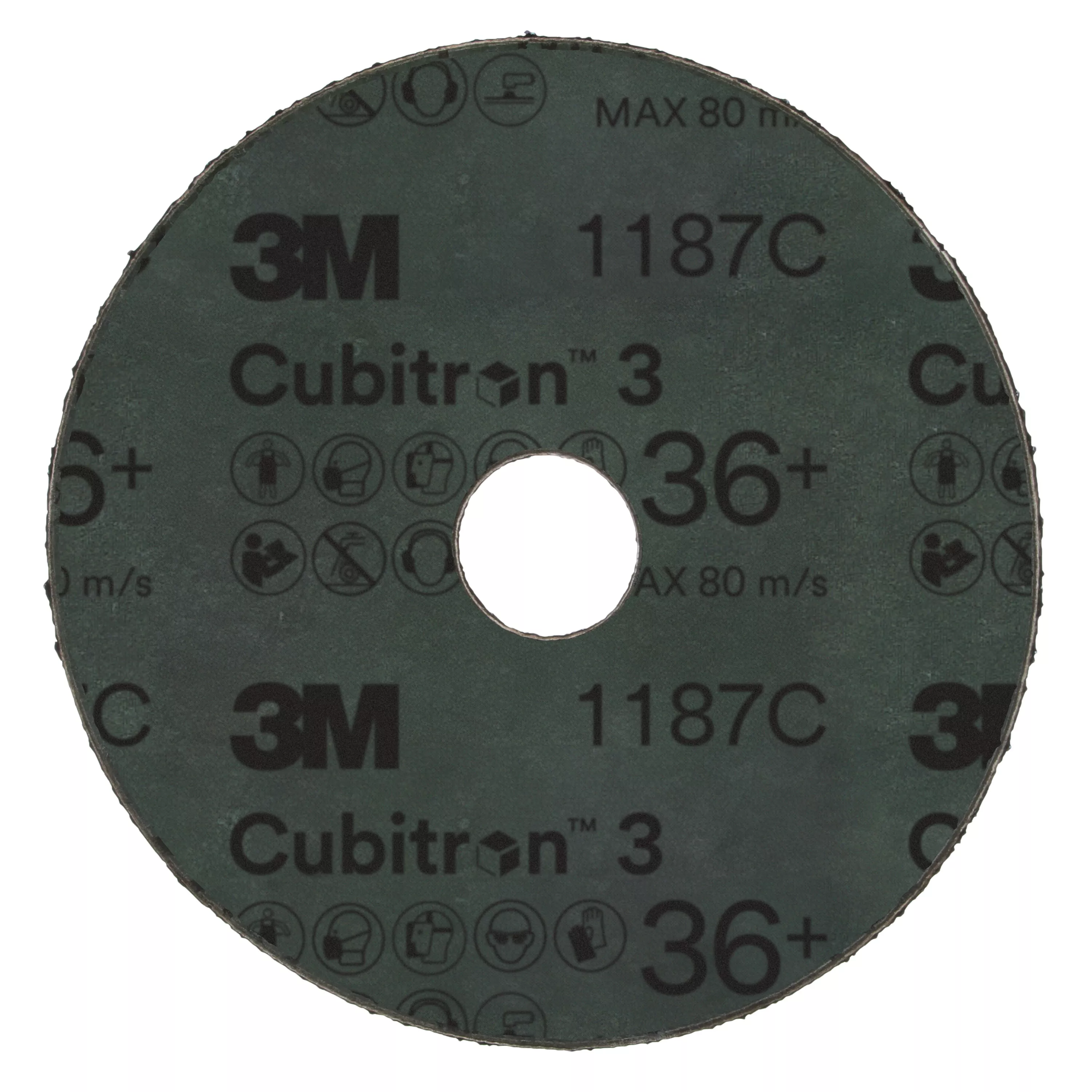SKU 7100309788 | 3M™ Cubitron™ 3 Fibre Disc 1187C