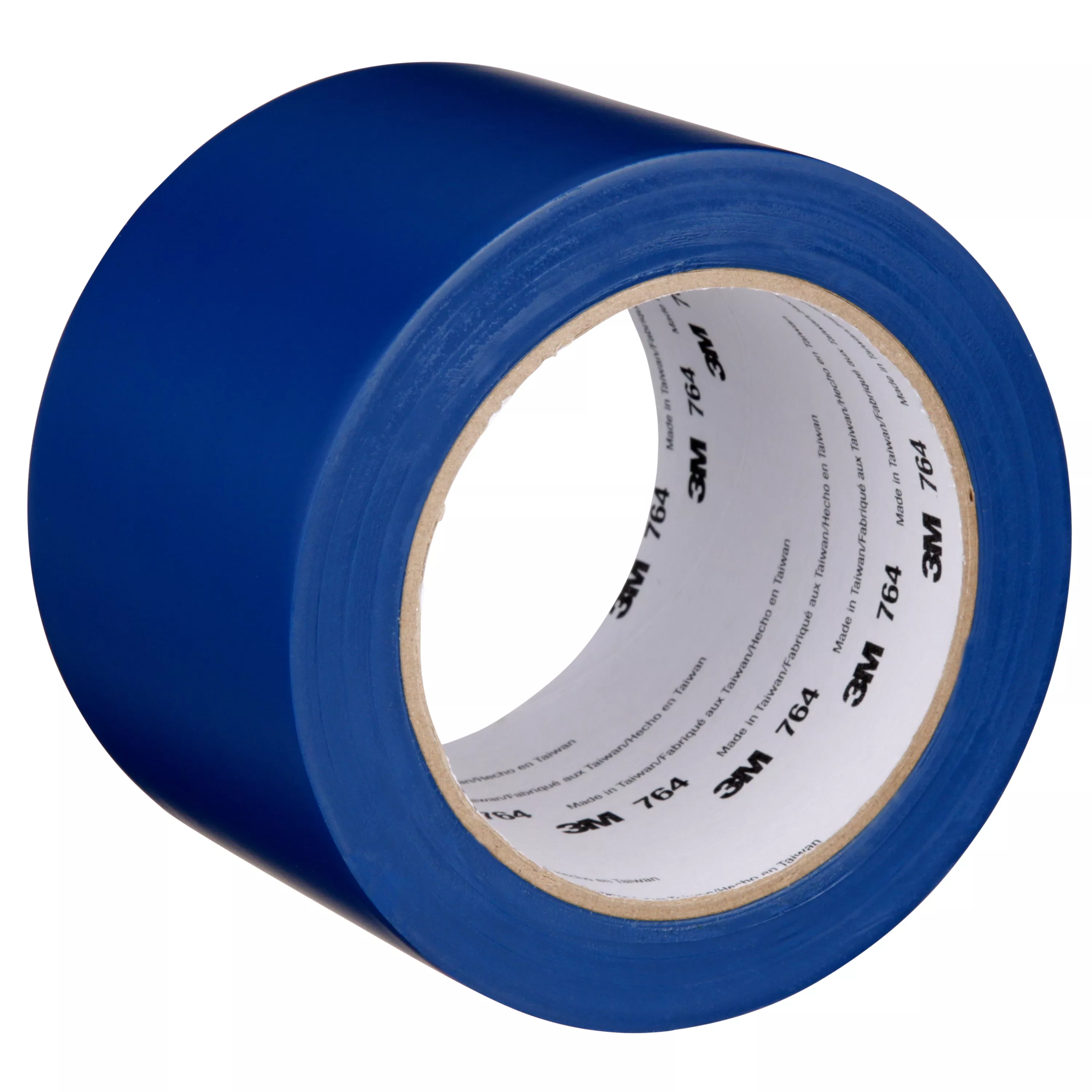 3M™ General Purpose Vinyl Tape 764, Blue, 3 in x 36 yd, 5 mil, 12 Roll/Case, Individually Wrapped Conveniently Packaged