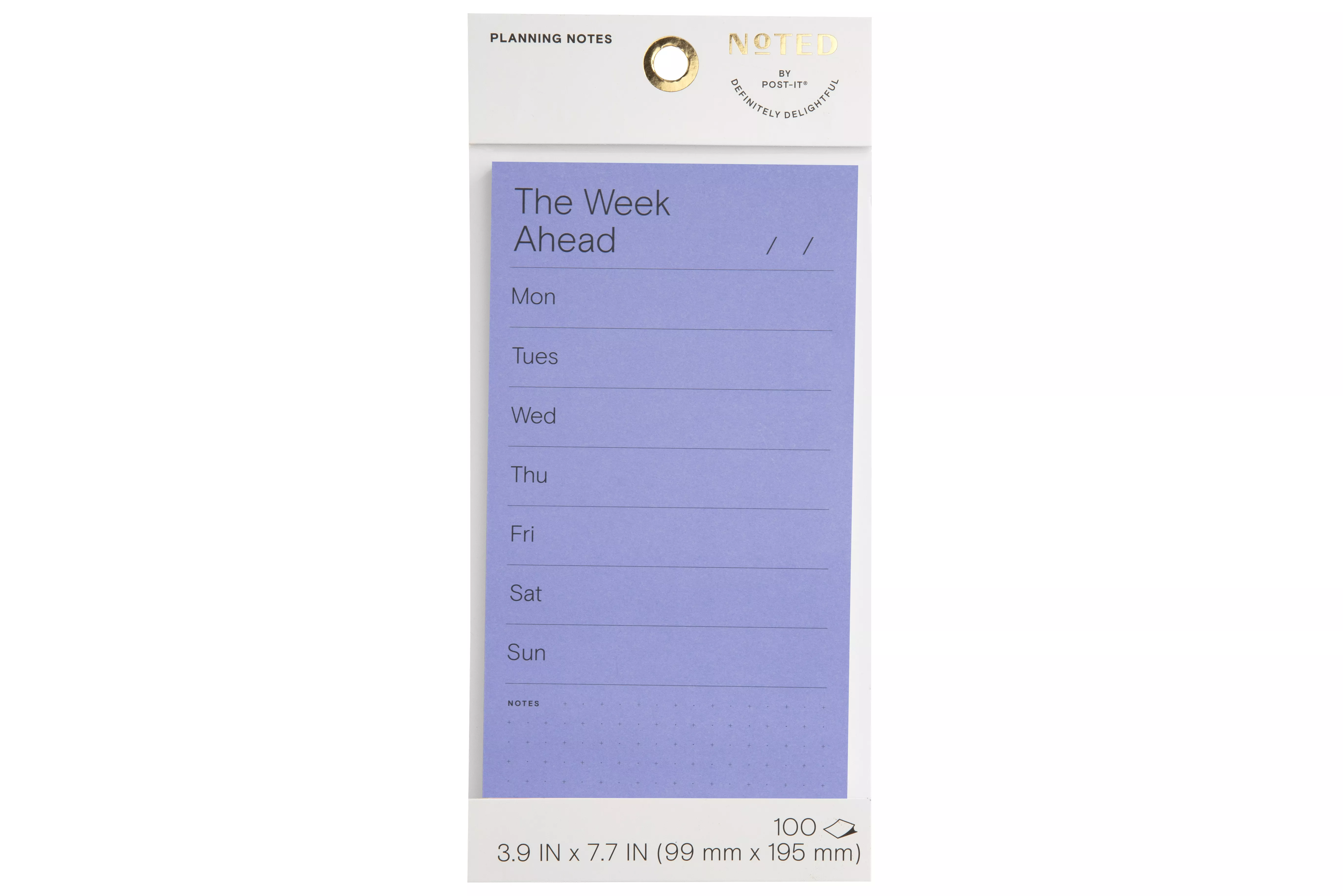 Post-it® Planning Notes NTD6-48-3, 3.9 in x 7.7 in (99 mm x 195 mm)